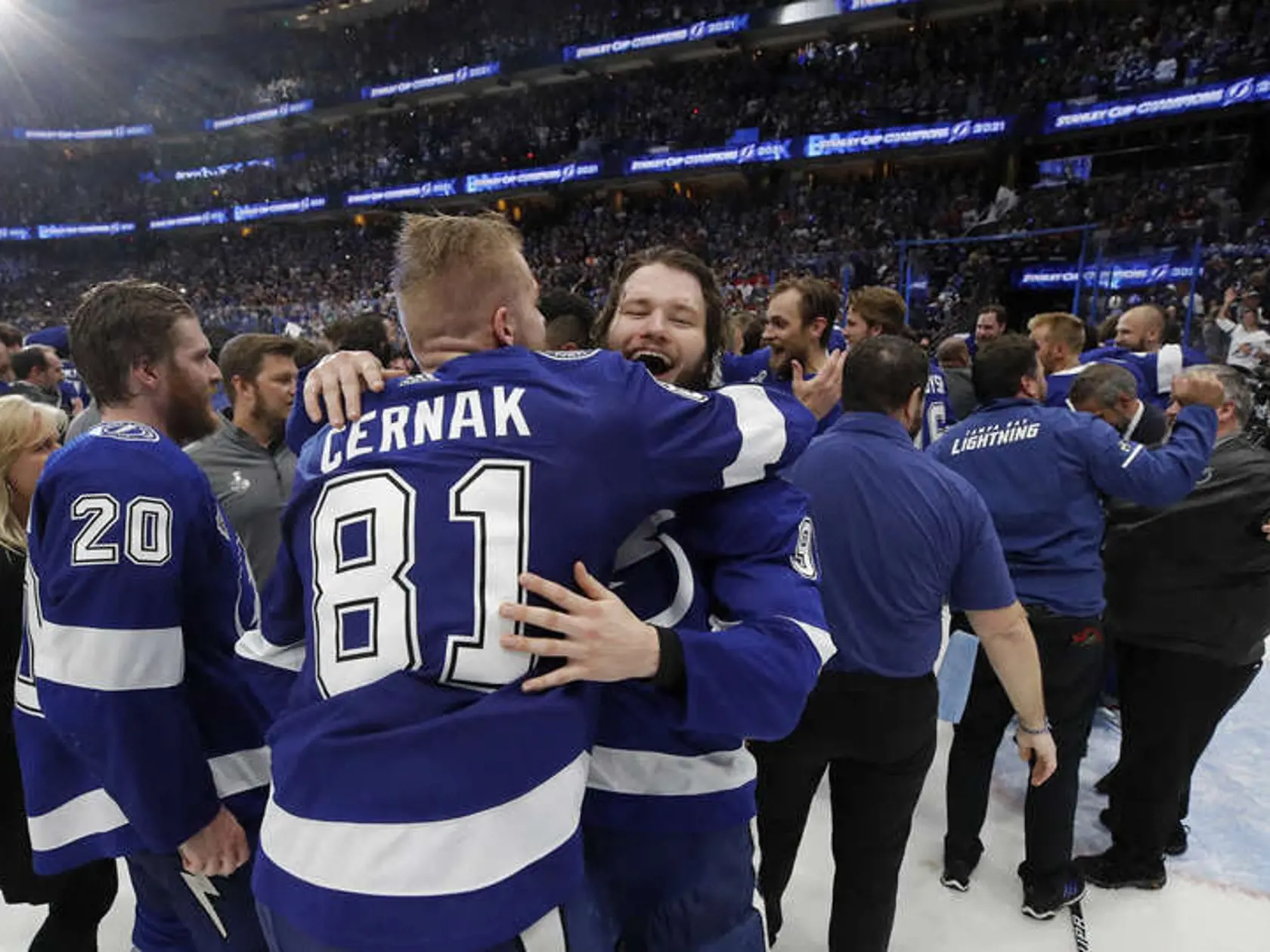 Radosť hráčov klubu Tampa Bay Lightning bola neopísateľná.