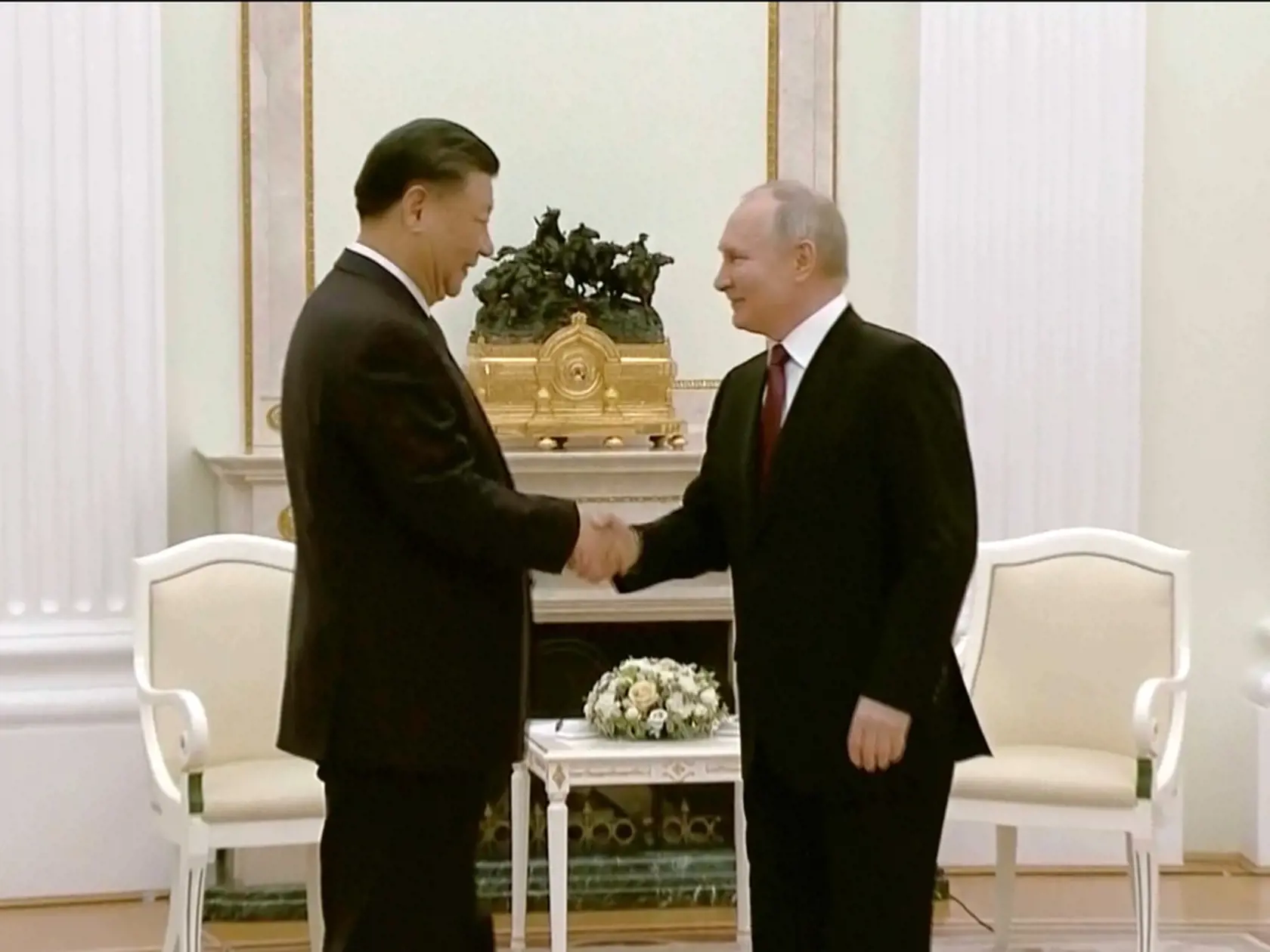 Putin privítal Si Ťin-pchinga, v Kremli 20. marca 2023.