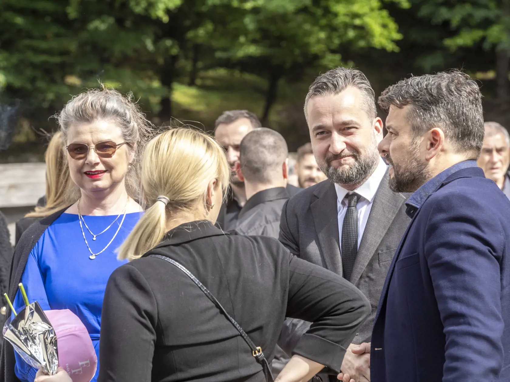 Na snímke je posledná rozlúčka s podnikateľom Fedorom Flašíkom v bratislavskom krematóriu, ktorá sa konala v piatok 3.5 2024. Na fotke je poslanec Ľuboš Blaha.