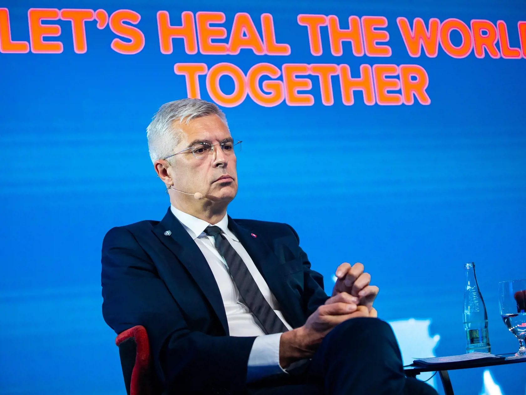 Druhý deň bezpečnostnej konferencie "GLOBSEC 2020" v Bratislave. Na snímke Ivan Korčok.