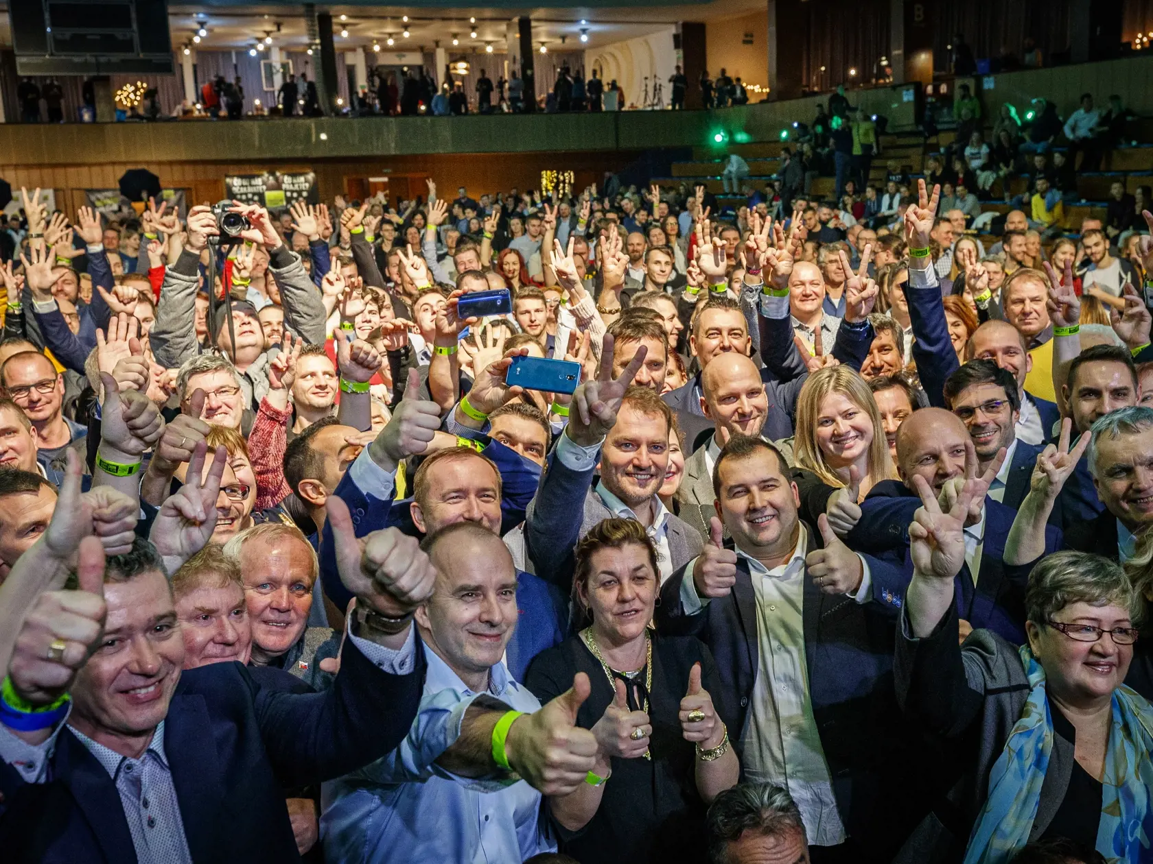 Na snímke Igor Matovič v centrále politickej strany OĽANO počas noci volieb do Národnej rady Slovenskej republiky, 29.2.2020