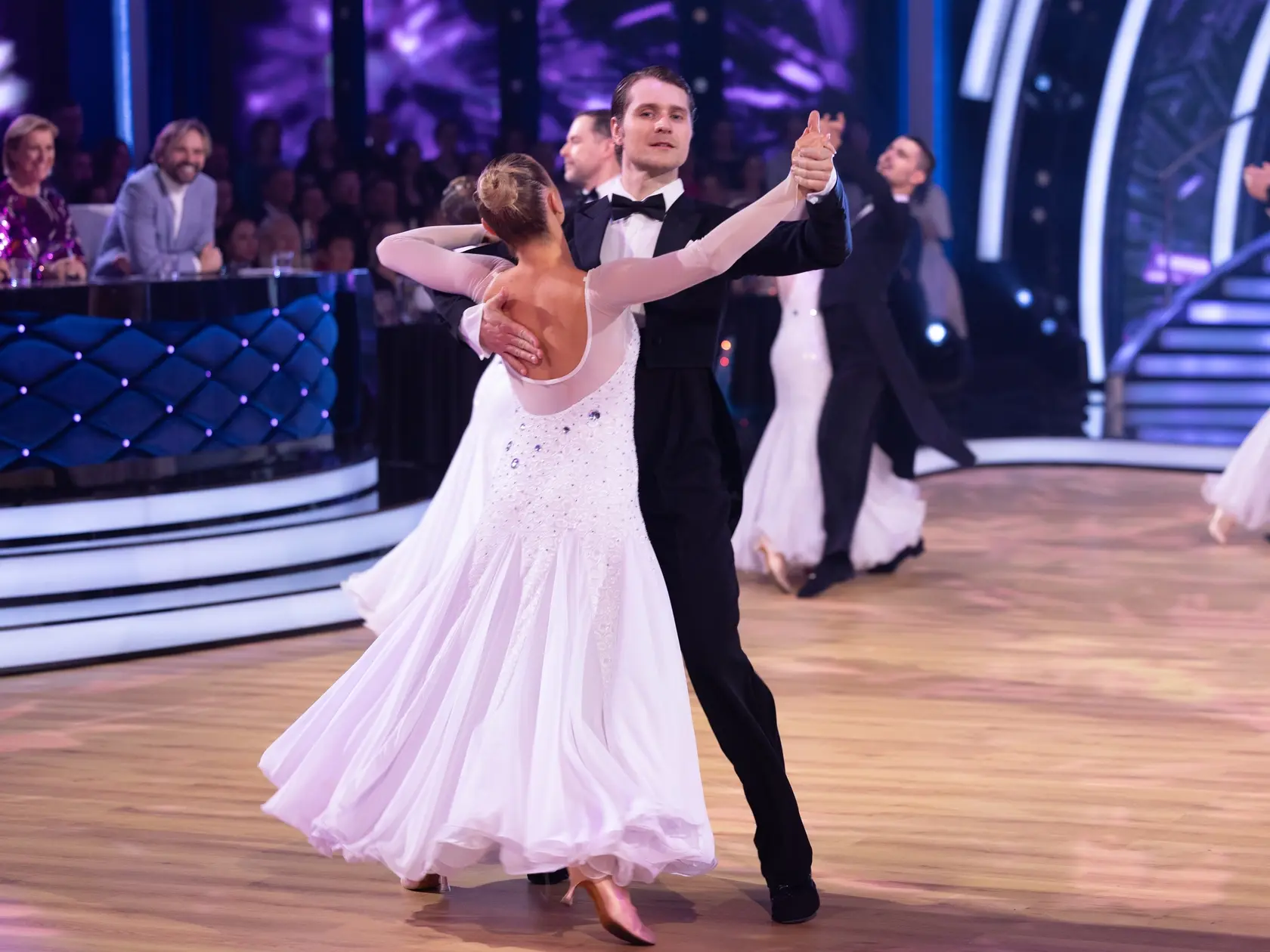 Na snímke Marek Rozkoš a Natália Horváthová počas šiesteho kola Let's dance 2025.