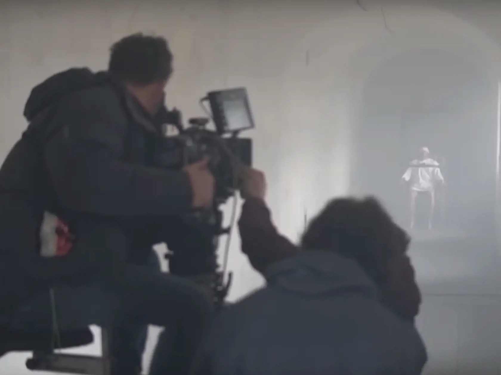 Z nakrúcania filmu Trhlina