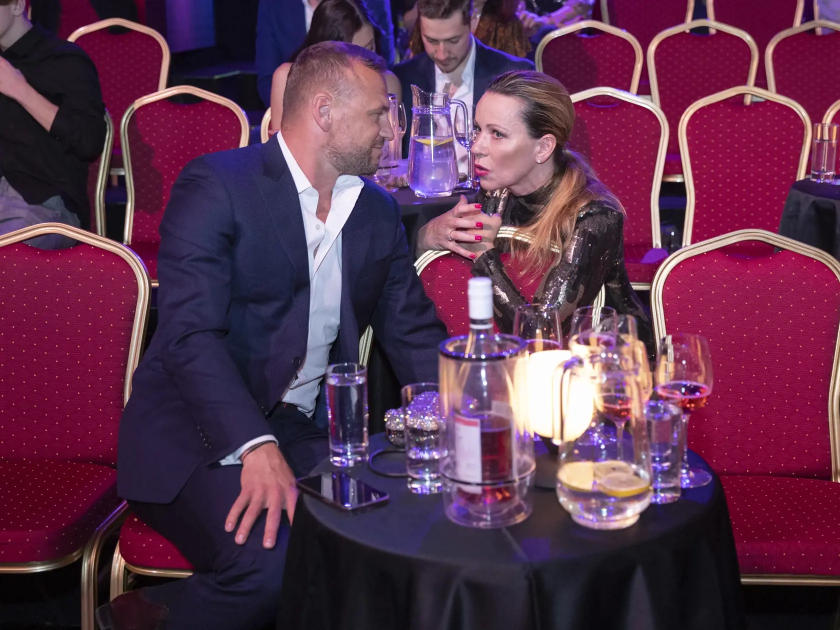 Finale tanečnej televíznej šou Let’s Dance v bratislavskej Inchebe. Na snímke je Marián Gáborík a Diana Mórová.