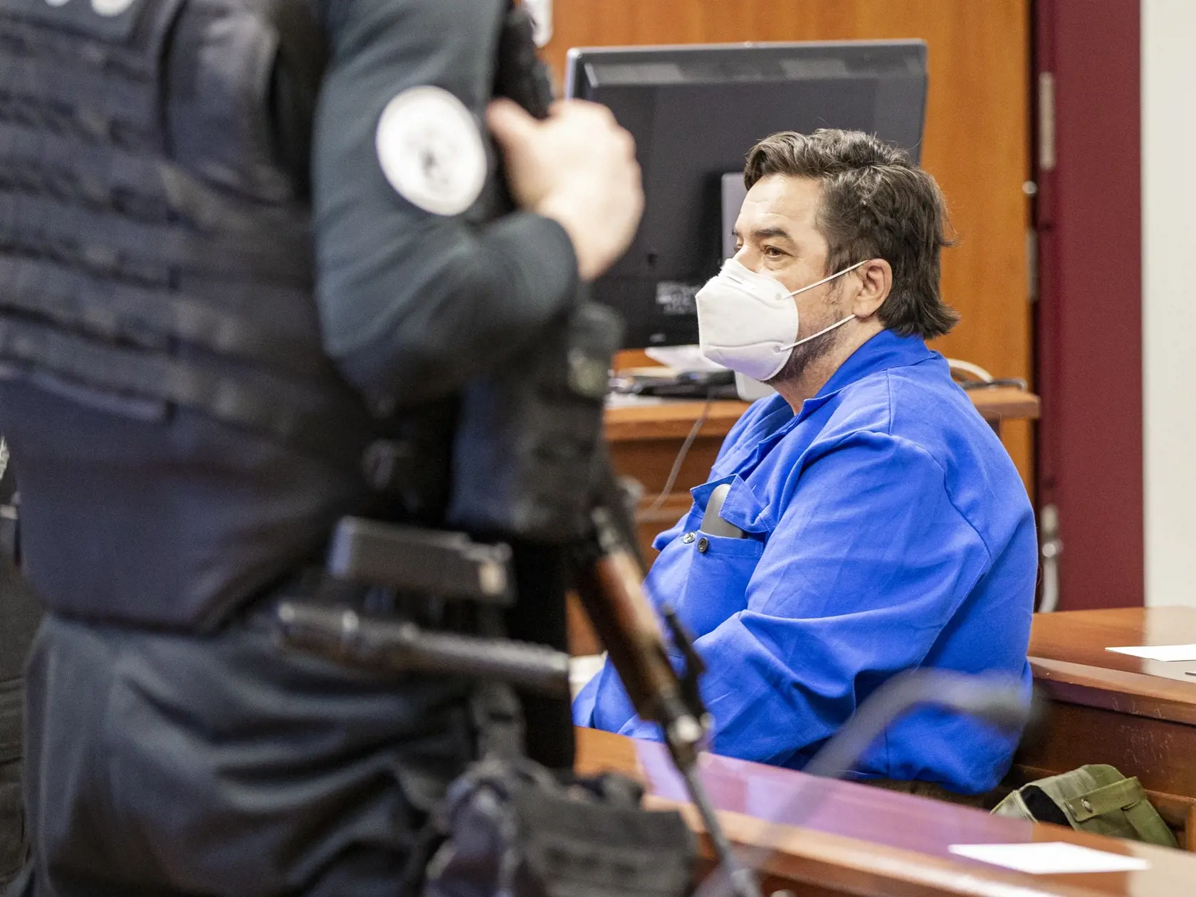 Pojednávanie v prípade vrážd Jána Kuciaka a Martiny Kušnírovej na Špecializovanom trestnom súde v Pezinku.  Na snímke je Marián Kočner. 
