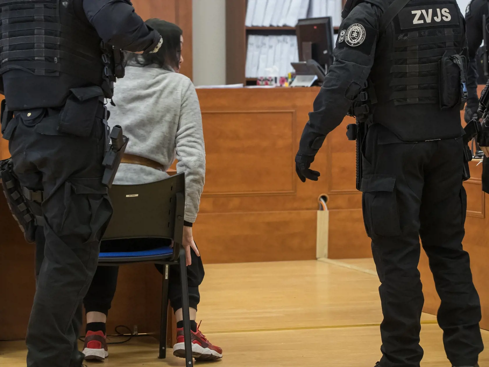 Šieste pojednávanie na Špecializovanom trestnom súde v Pezinku vo veci vraždy investigatívneho novinára Jána Kuciaka a jeho snúbenice Martiny Kušnírovej. Na snímke je obžalovaná Alena Zsuzsová.