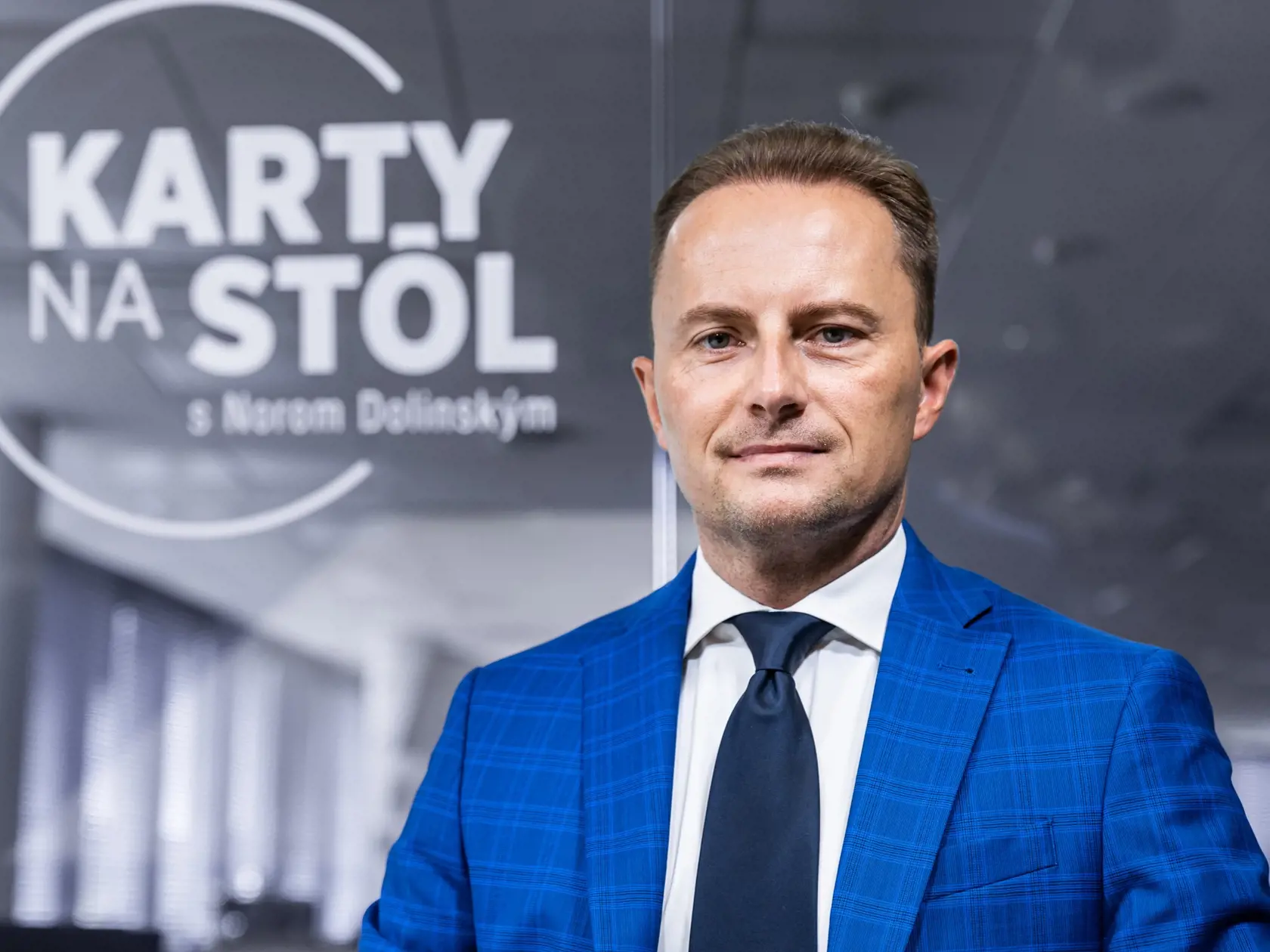 Diskusná relácia "Karty na stôl", ktorej hosťom bol Miroslav Řádek.