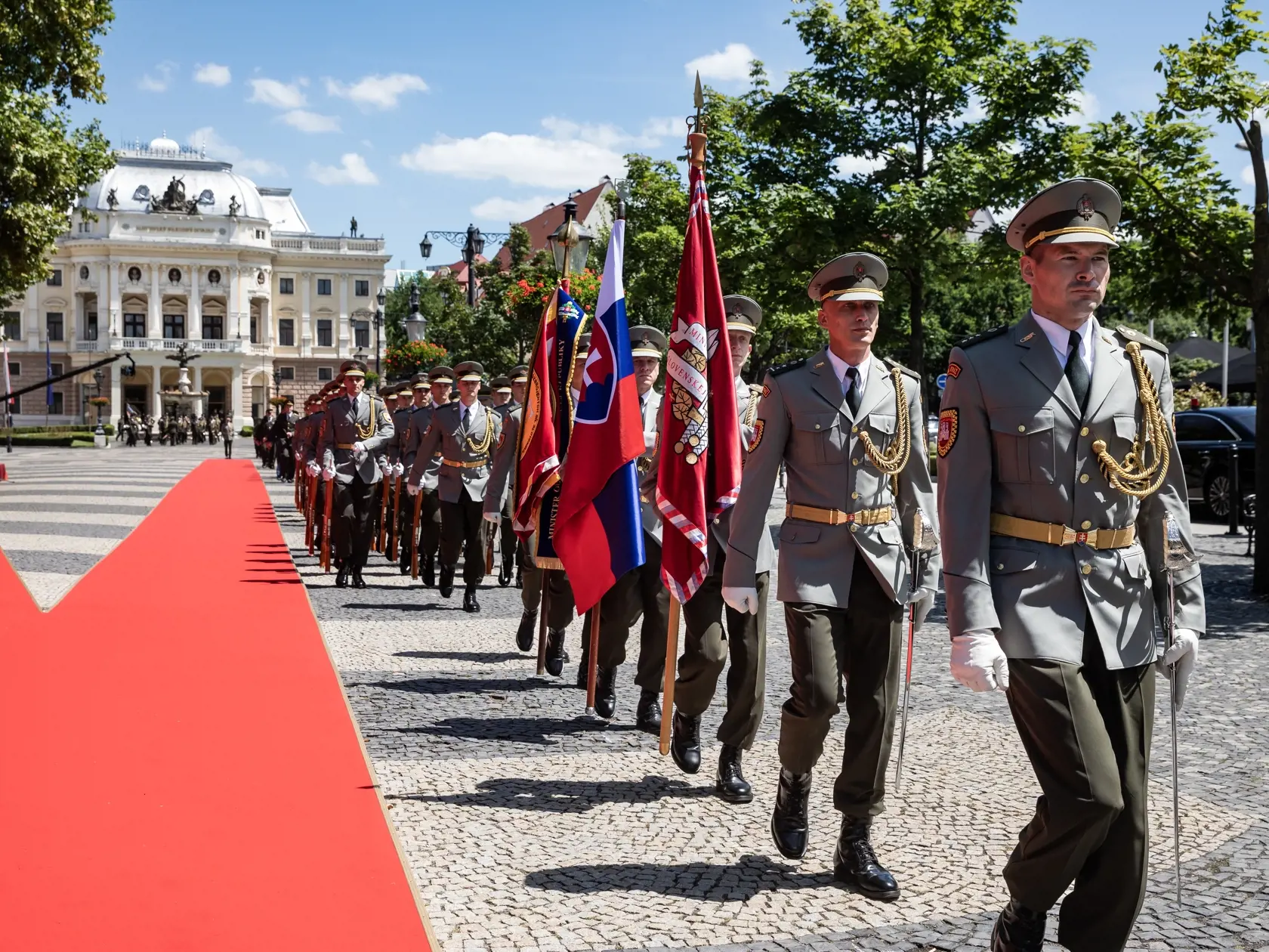 Inaugurácia Petra Pellegriniho, prehliadka jednotiek Ozbrojených síl SR.