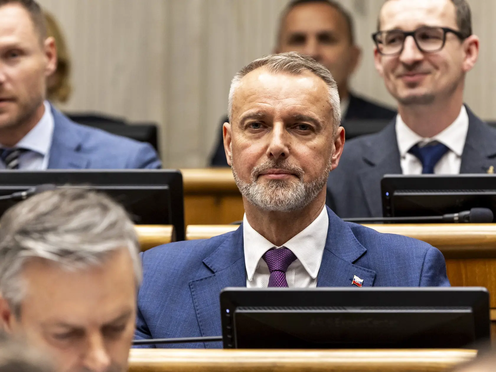 Tajná voľba Richarda Rašiho (Hlas) za predsedu NR SR. 
 