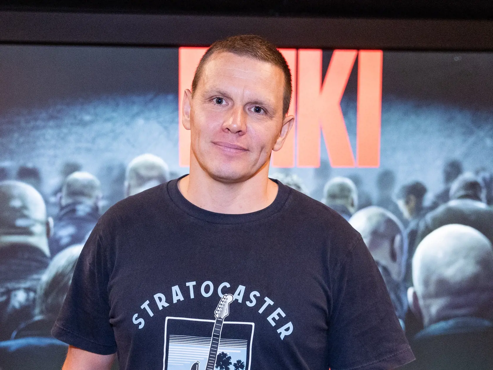 Novinárska premiéra filmu Miki. Na snímke slovenský herec Michal Kubovčík. 