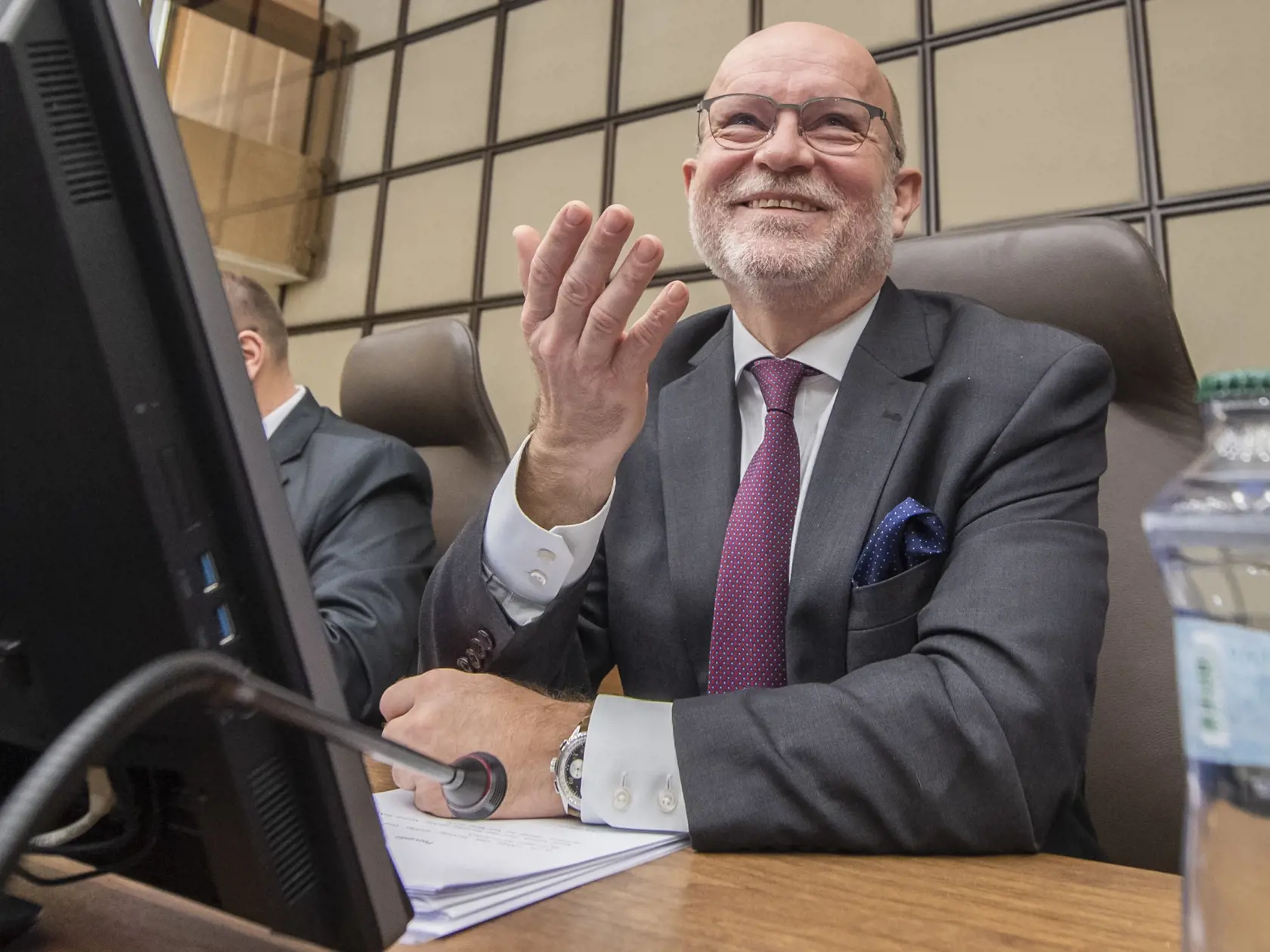 Na snímke dočasne poverený minister zahraničných vecí a európskych záležitostí SR Rastislav Káčer počas 138. schôdze vlády SR 1. marca 2023 v Bratislave. FOTO TASR - Martin Baumann
