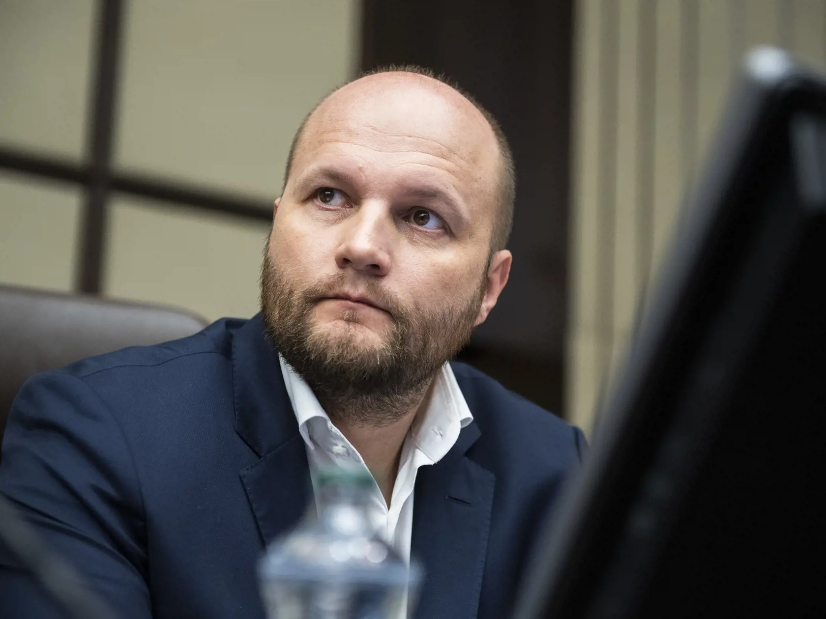 Na snímke dočasne poverený minister minister obrany SR Jaroslav Naď (OĽaNO) počas rokovania 140. schôdze vlády SR v Bratislave v stredu 15. marca 2023. FOTO TASR - Jaroslav Novák