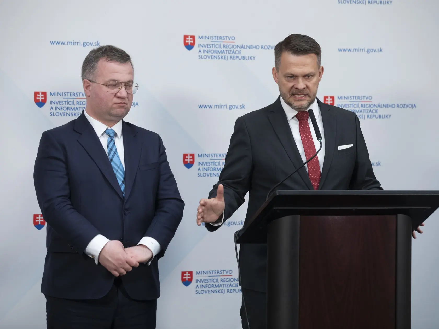Na snimke je pvá TBnového ministra investícií, regionálneho rozvoja a informatizácie, MIRRI, Samuela Migaľa.
