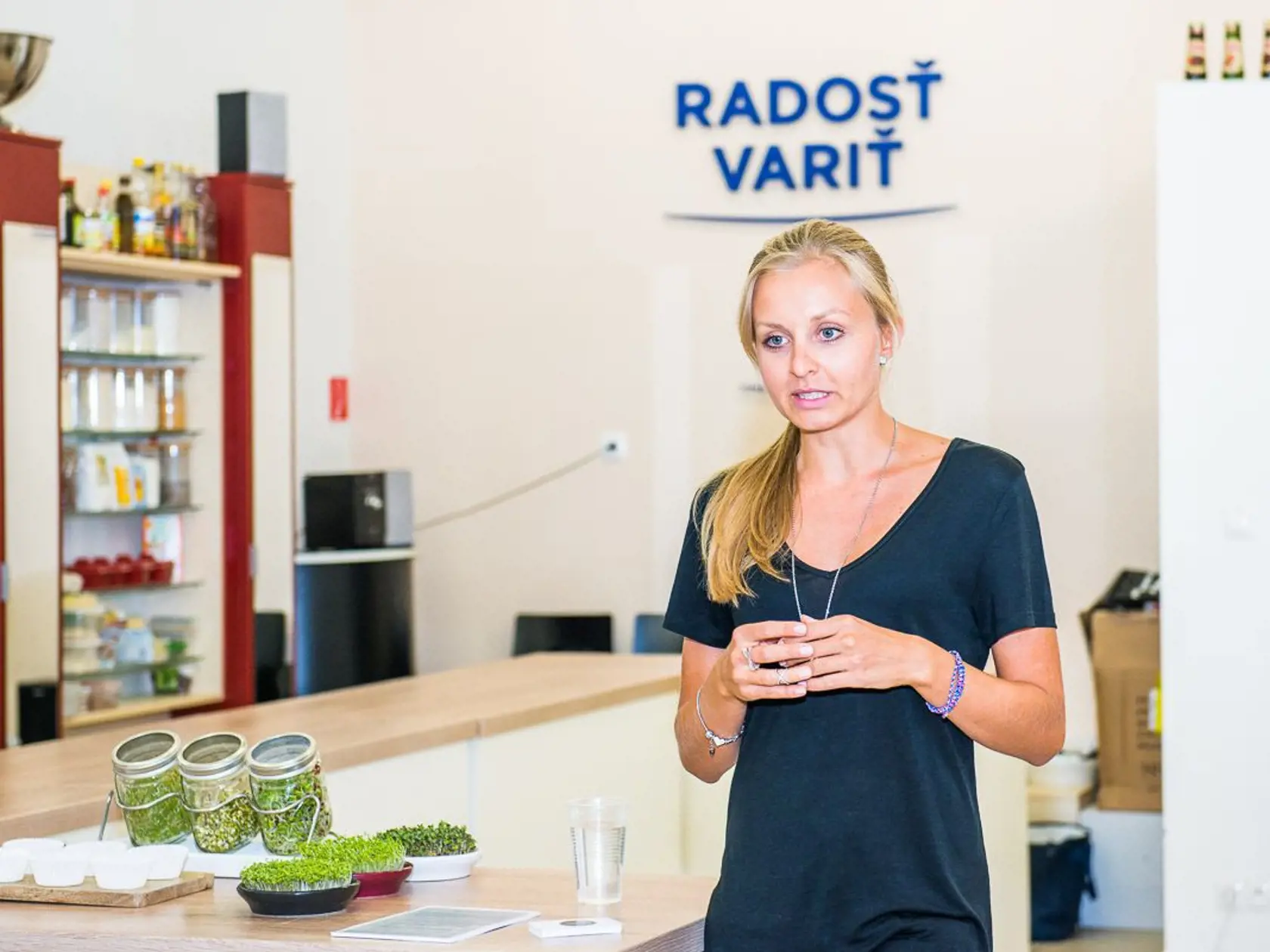 Katka Kopúnová prednáša v Škole varenia v Polus