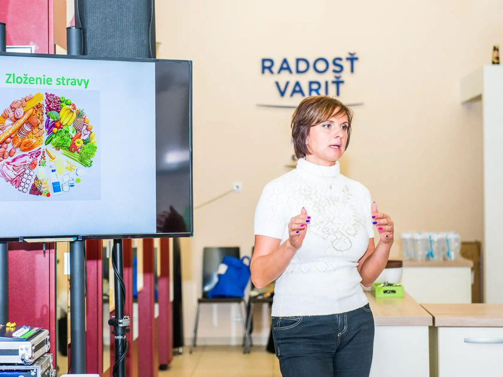 Janka prednáša a radí o zdravom stravovaní