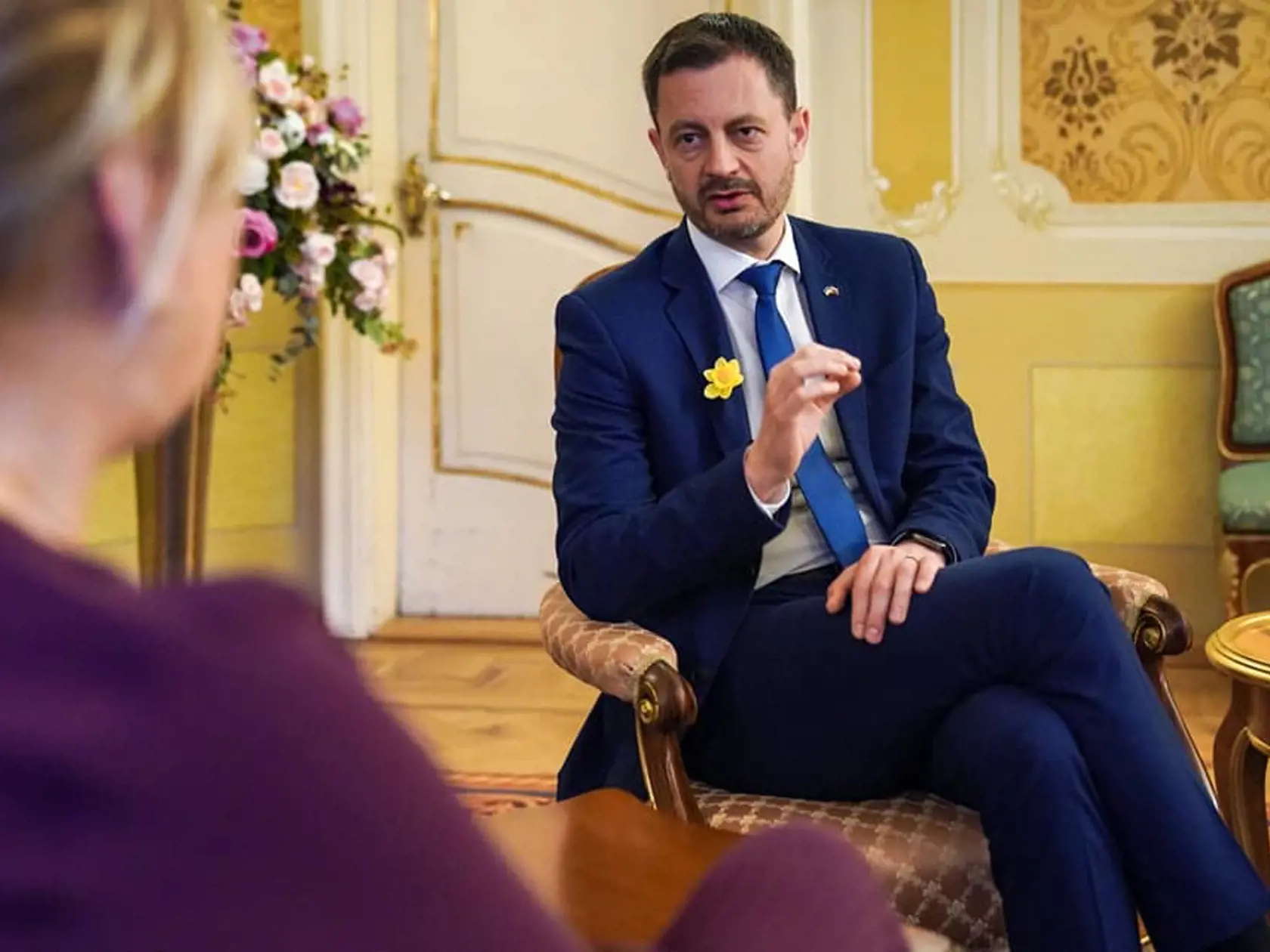 Na snímke predseda vlády SR Eduard Heger (OĽaNO)