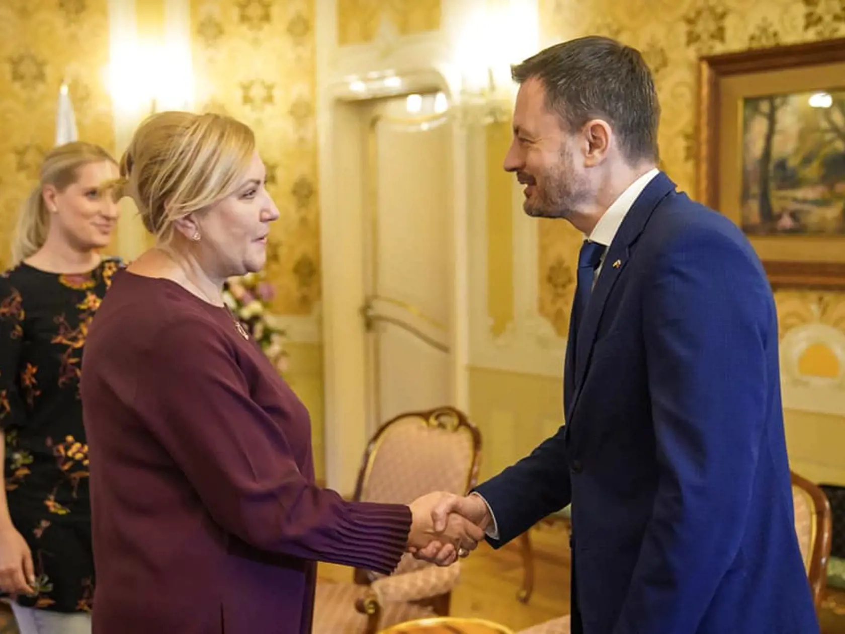 Na snímke predseda vlády SR Eduard Heger (OĽaNO)