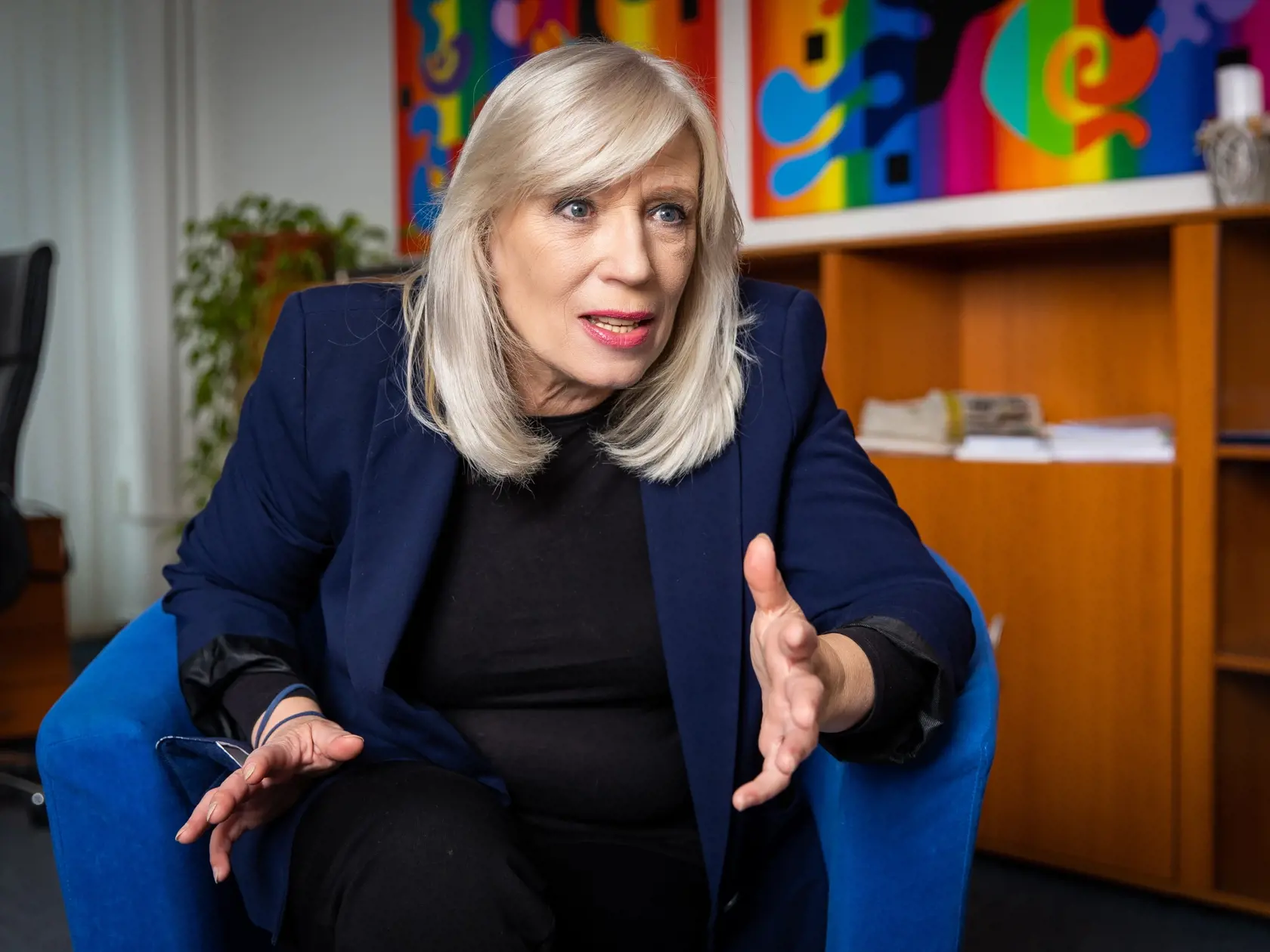 Na snímke je Iveta Radičová profesorka sociológie a dekanka Fakulty masmédií na vysokej škole v Bratislave.