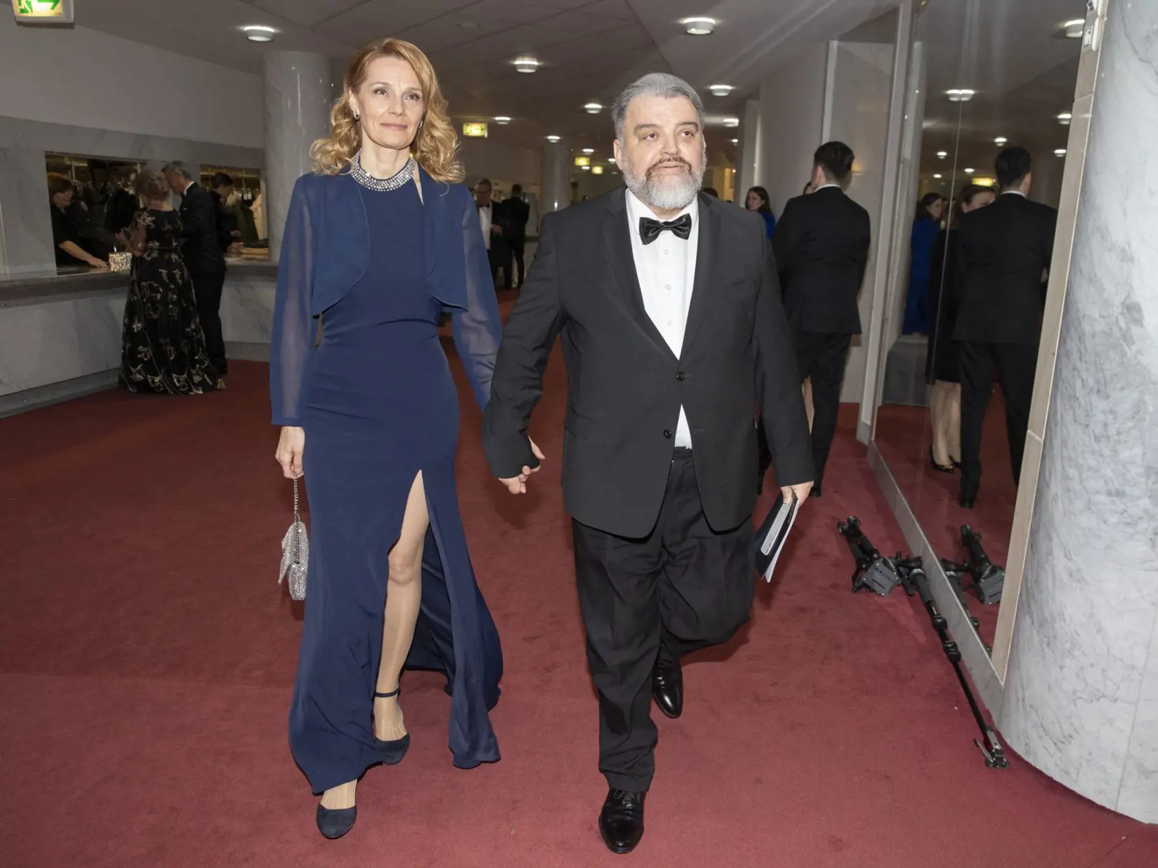 Galavečer Krištáľové krídlo: Eduard Chmelár a exmanželka Jozefa Majského Diana Štrofová. 