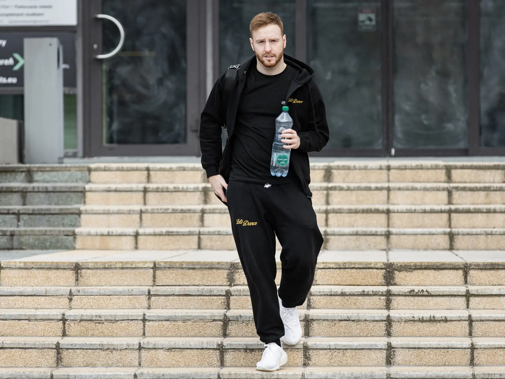 Vilém Šír po tréningu na tanečnú šou Let's Dance v Bratislave. 