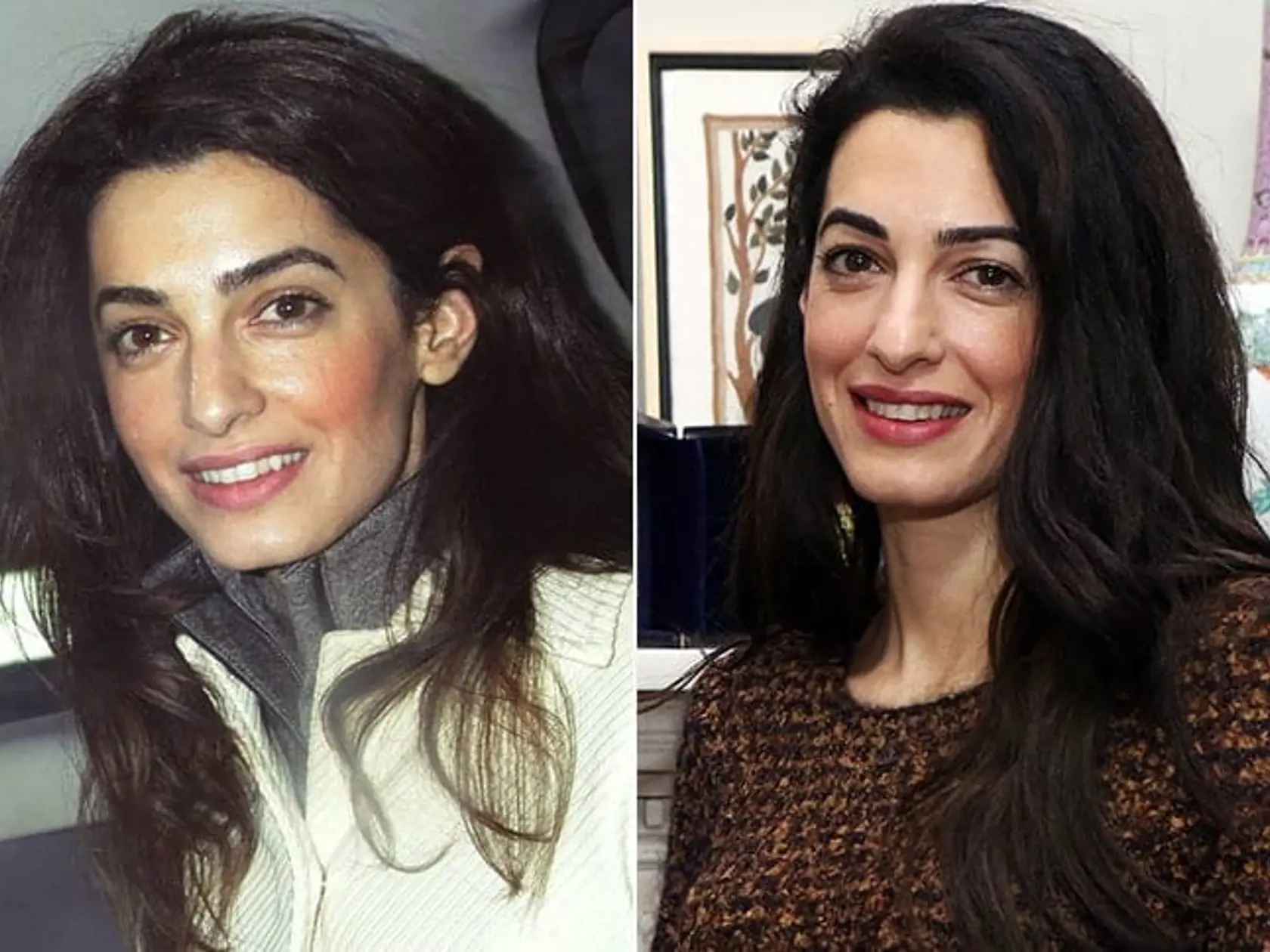 Manželka Georga Clooneyho, Amal Clooney je exotická kráska, ktorá ku svojmu šarmu žiadny mejkap nepotrebuje.