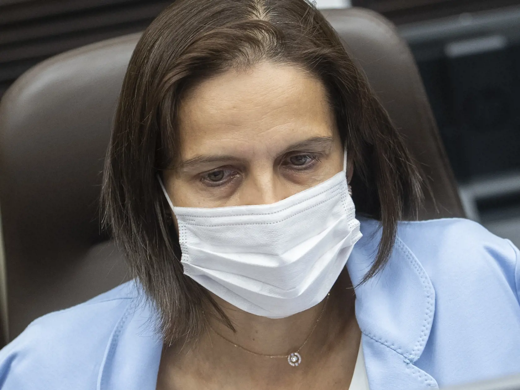 Na snímke ministerka spravodlivosti SR Mária Kolíková (Za ľudí) počas 28. schôdze vlády SR 31. augusta 2021  Bratislave.