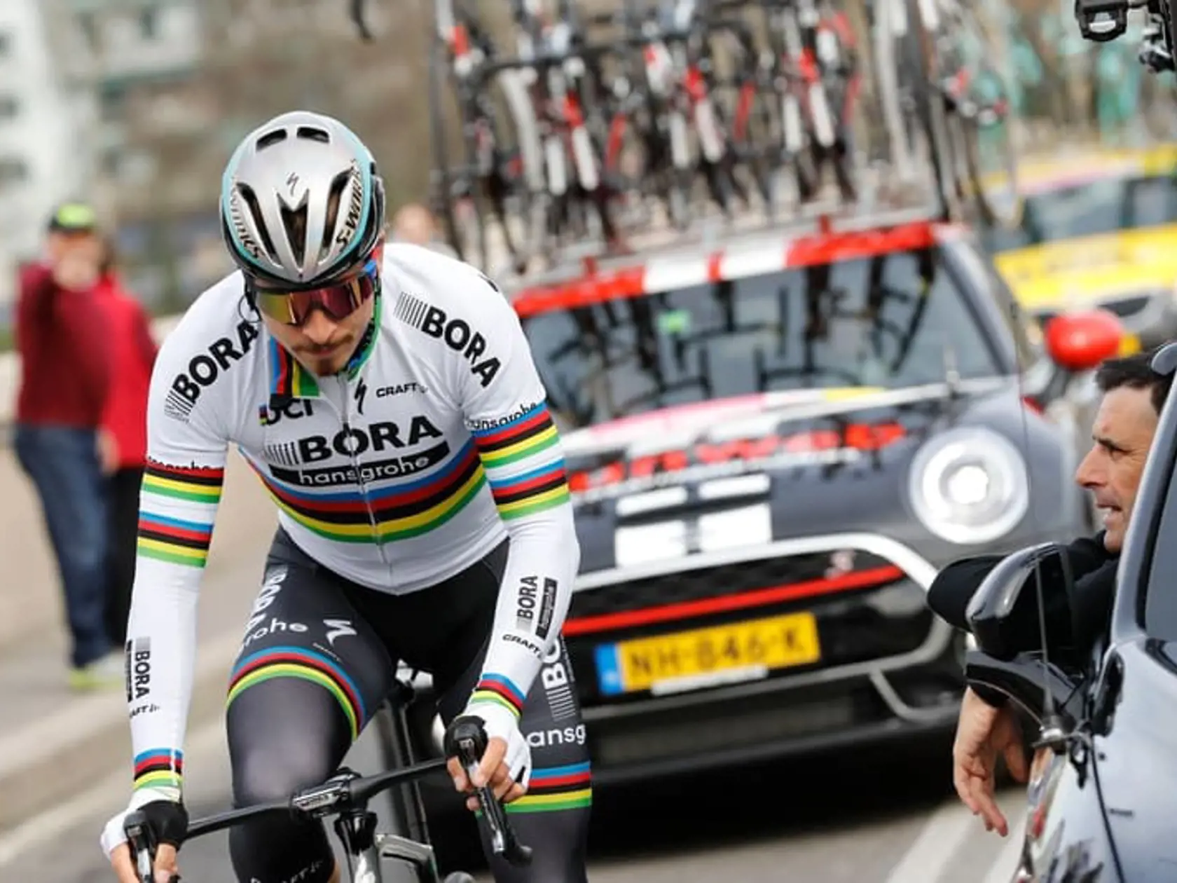 Peter Sagan došpurtoval v prvej trojke.