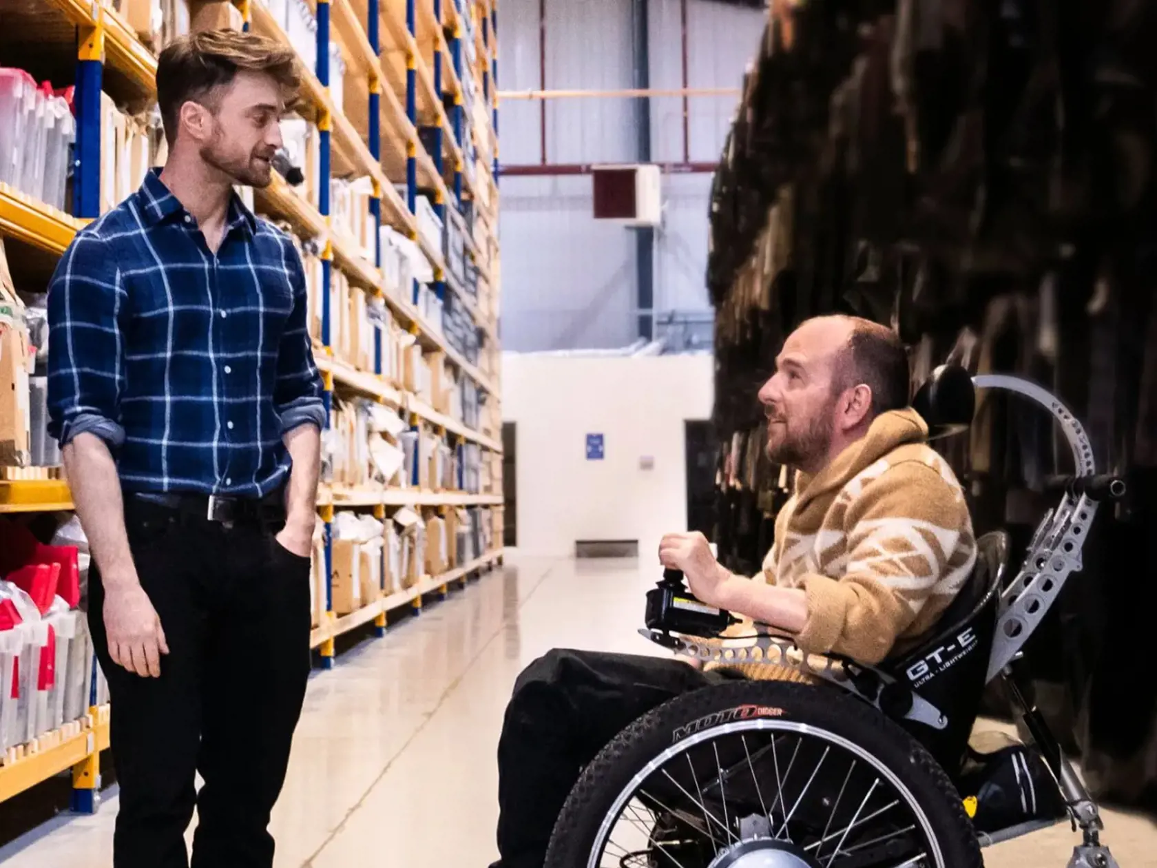 Daniel Radcliffe a David Holmes pri tvorbe dokumentu
