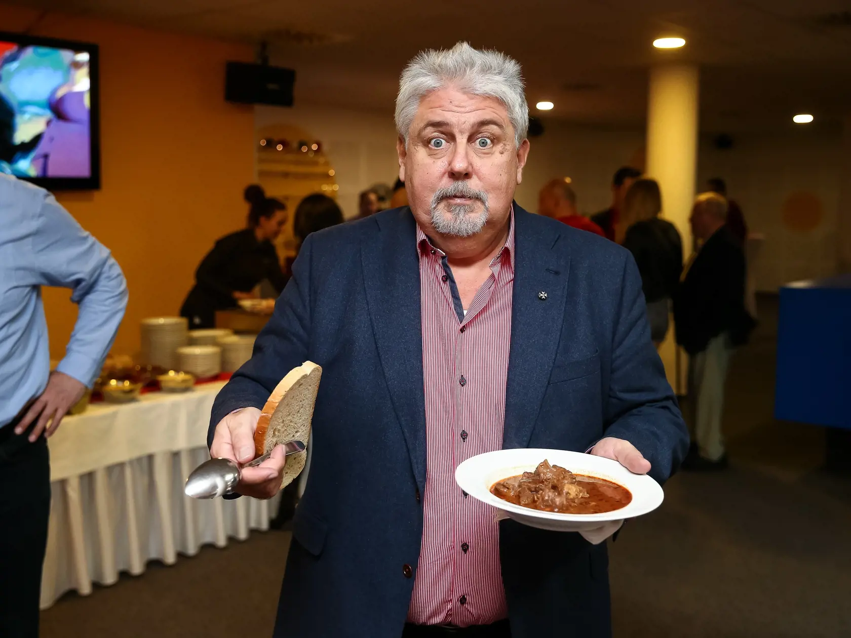 Valentínska párty zoskupenia Československý lev v Bratislave. Na snímke Oliver Andrásy