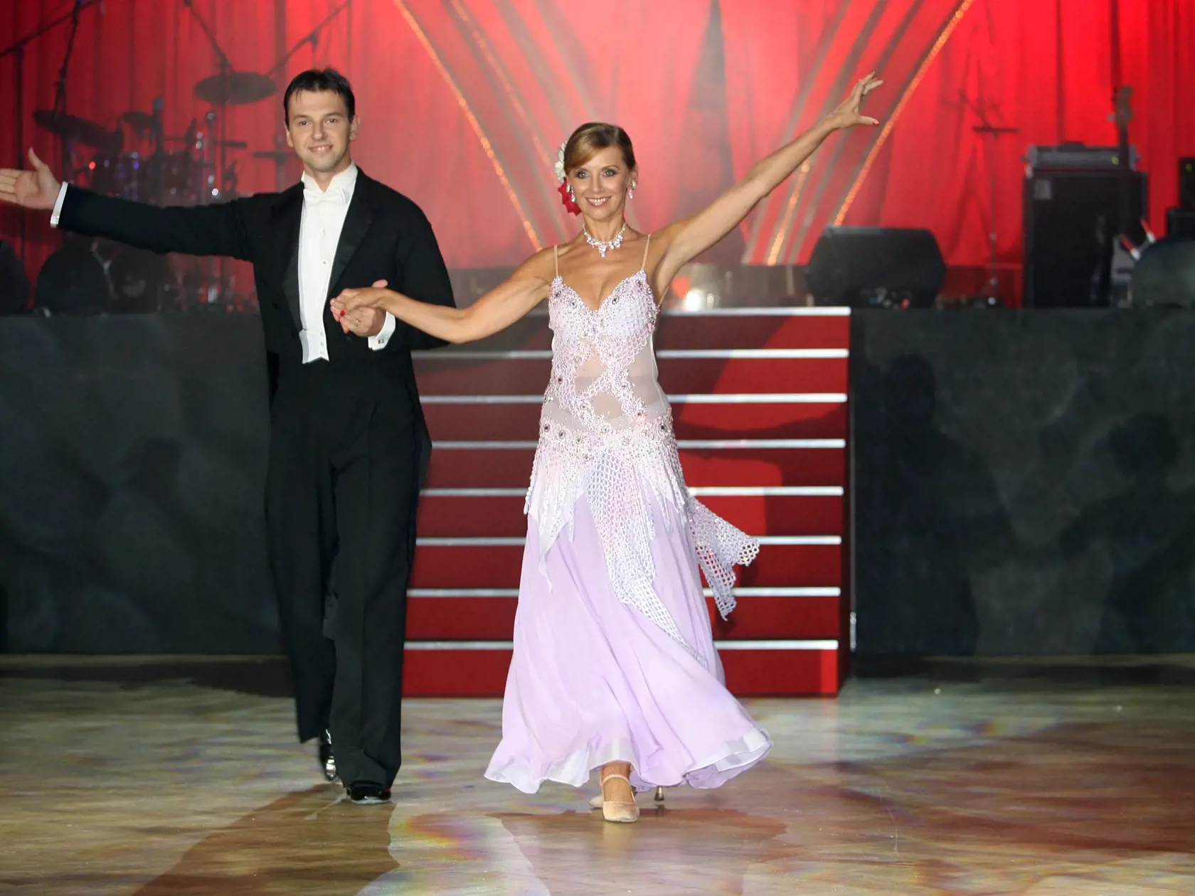 Alena Heribanová, Peter Vidašič.;akcia AVON, Bratislava PKO.;07.09.2007;foto: Július Dubravay