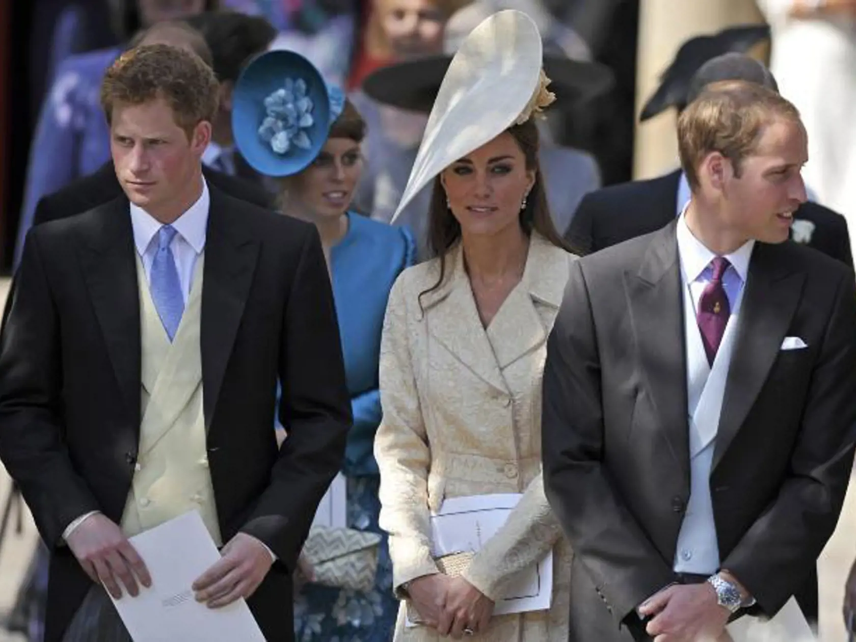 Harry, Kate a William