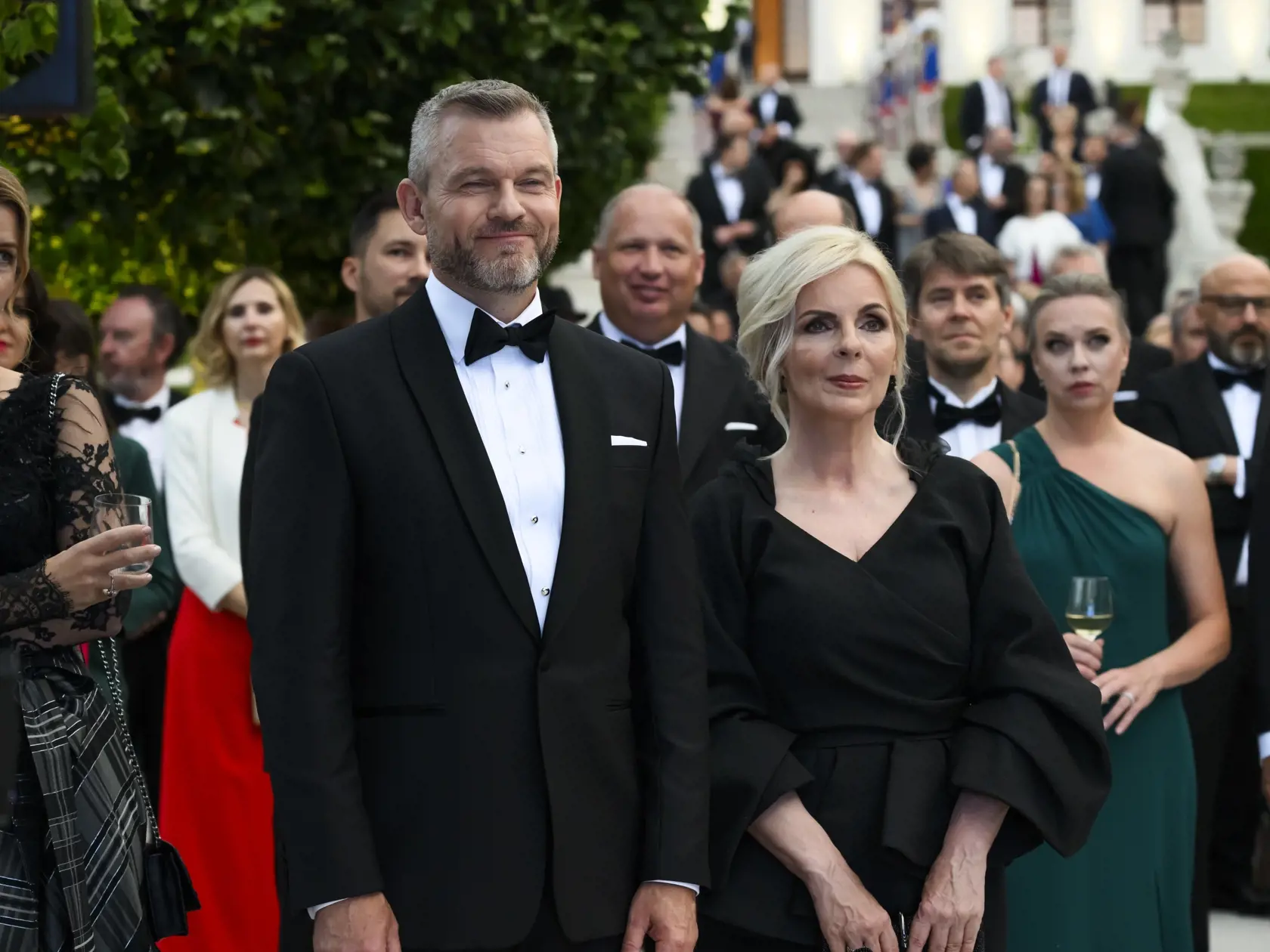 Na snímke prezident SR Peter Pellegrini počas slávnostnej recepcie na Bratislavskom hrade 15. júna 2024. FOTO TASR - Jaroslav Novák
