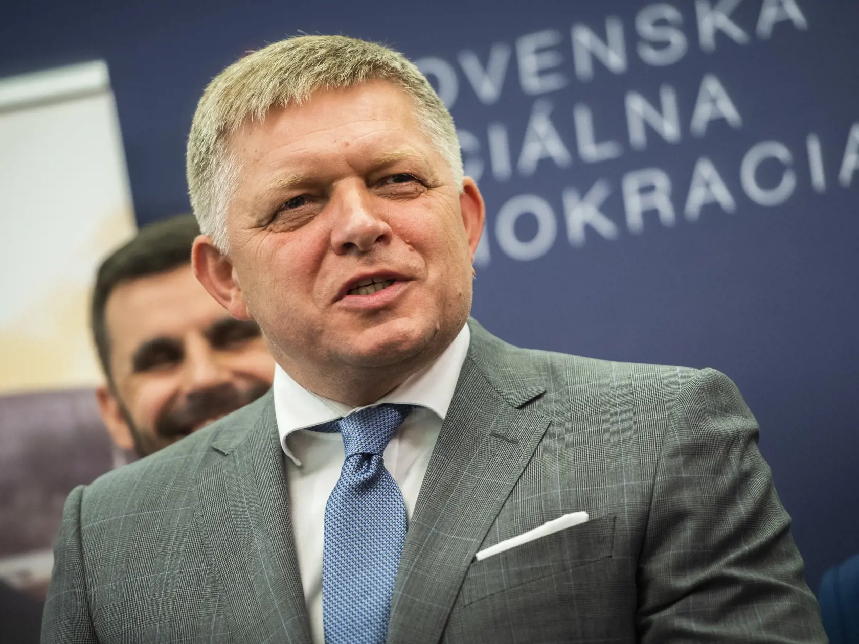 Na snímke predseda SMER-SD Robert Fico.