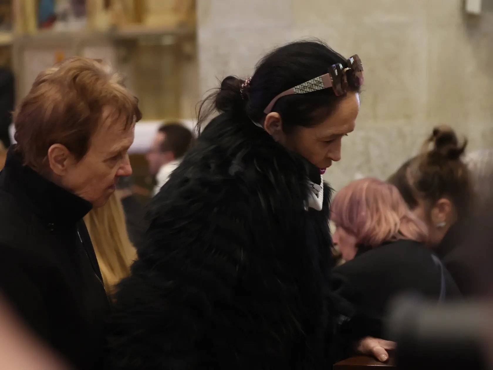 Posledná rozlúčka s hercom Štefanom Kvietikom († 90) v Dóme sv. Martina v Bratislave. Hana Gregorová