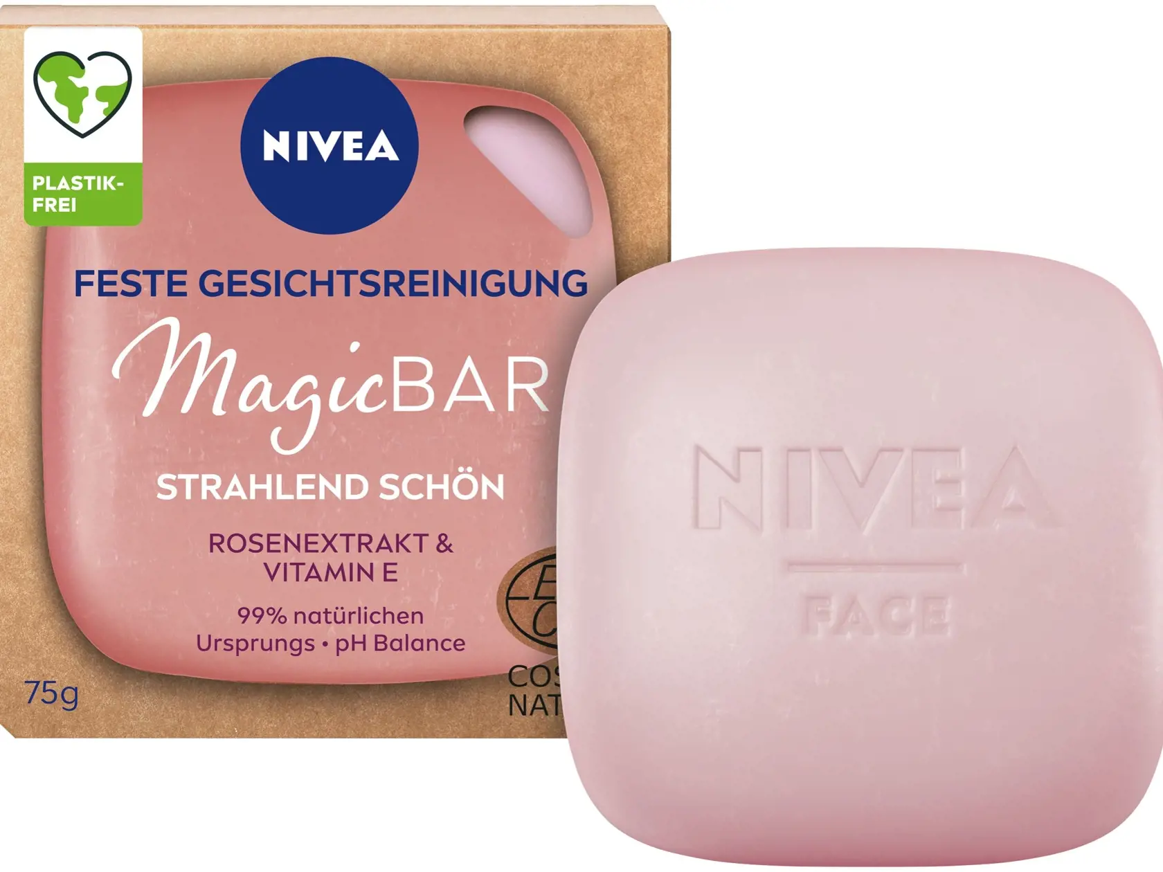 Čistiace mydlo obsahuje ružové extrakty, ktoré pleť hydratujú a rozžiaria, NIVEA, 6,49 €