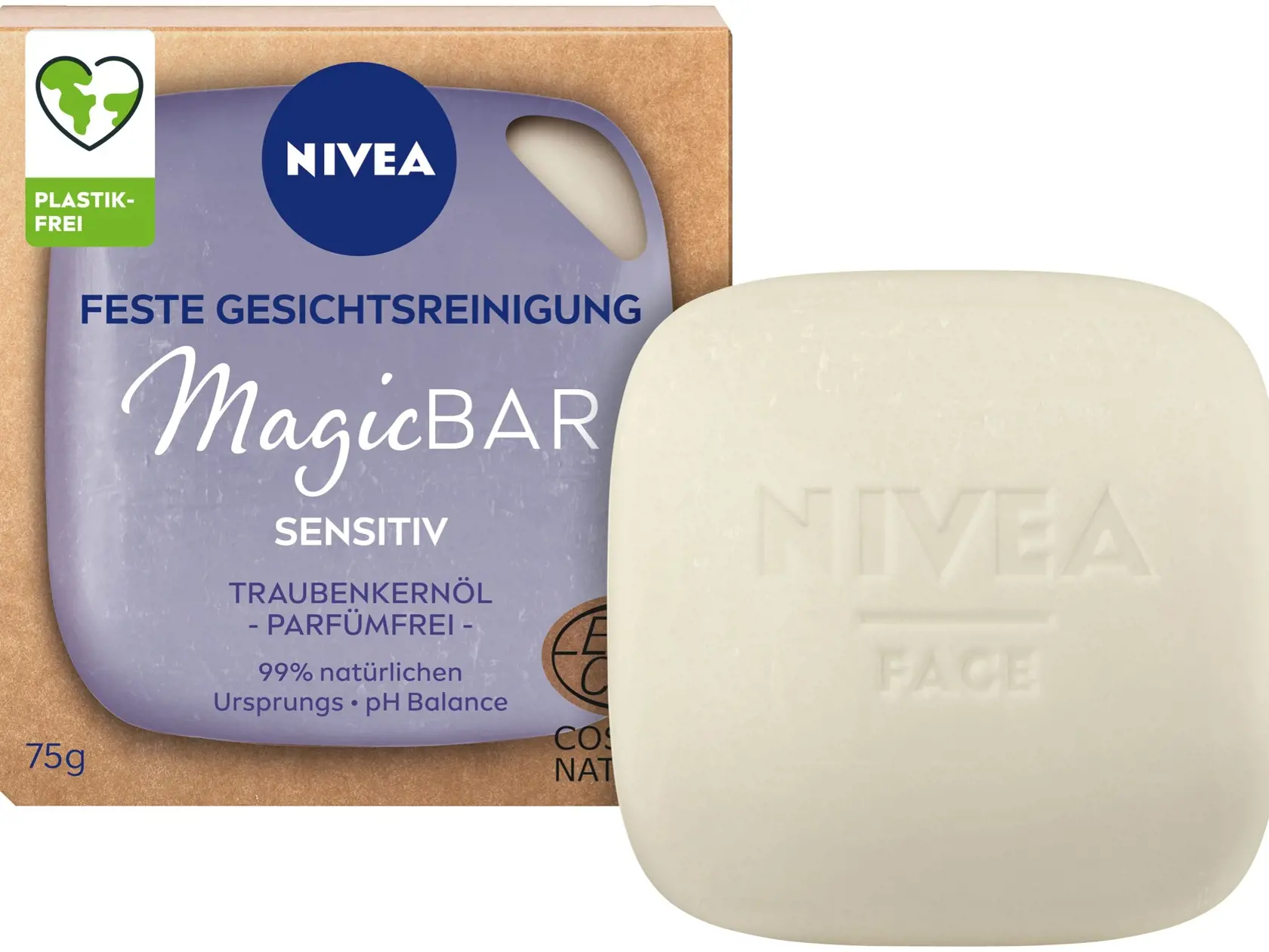 Čistiace mydlo s obsahom oleja z hroznových jadierok je vhodné aj na citlivú pleť, NIVEA, 6,49