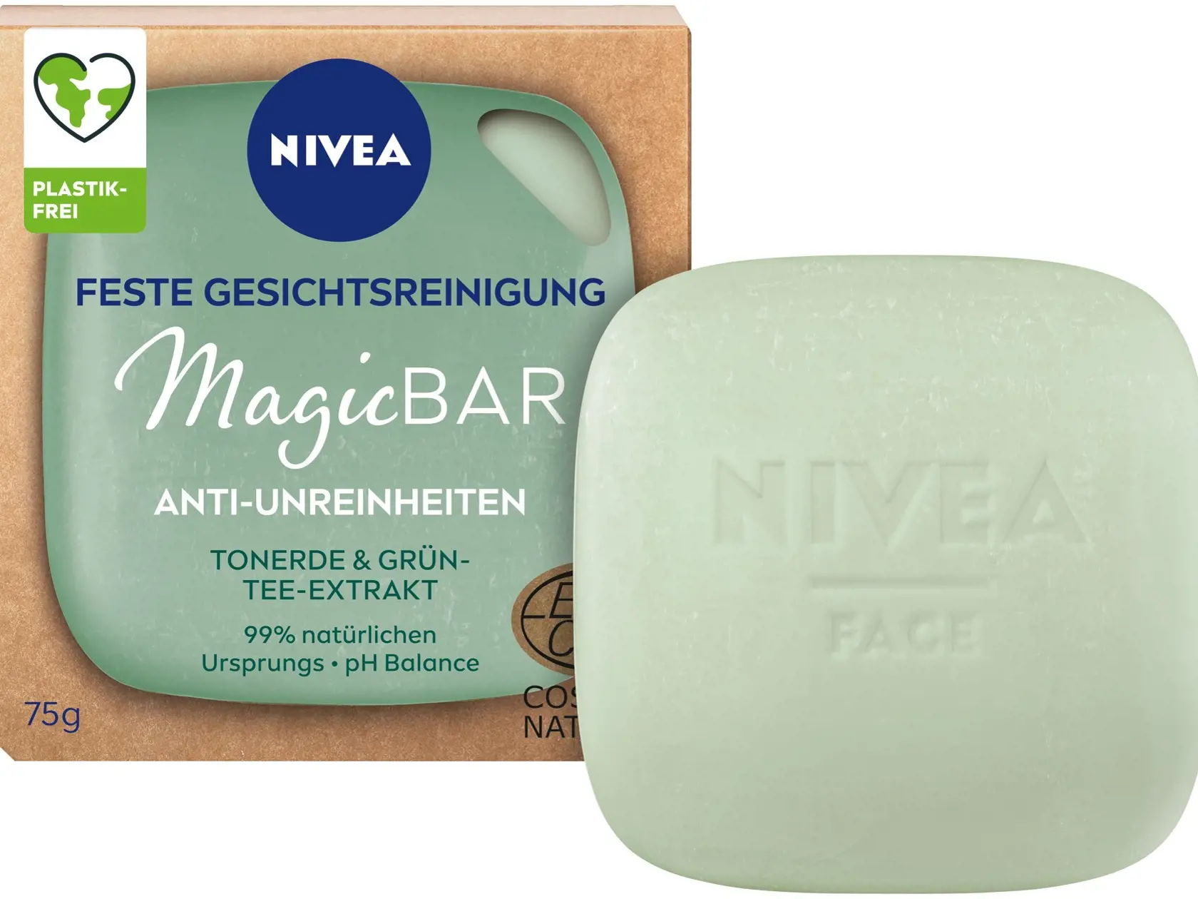 Peelingové pleťové mydlo so zeleným čajom dokonale vyčistí a zmatní, NIVEA, 6,49 €