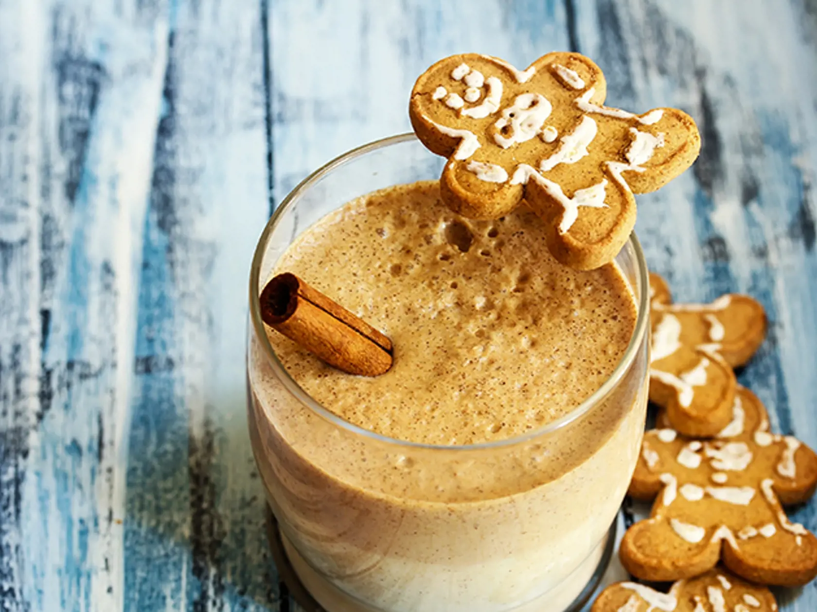 Gingerbread,Milkshake,/,Holiday,Breakfast,Smoothie,,Selective,Focus