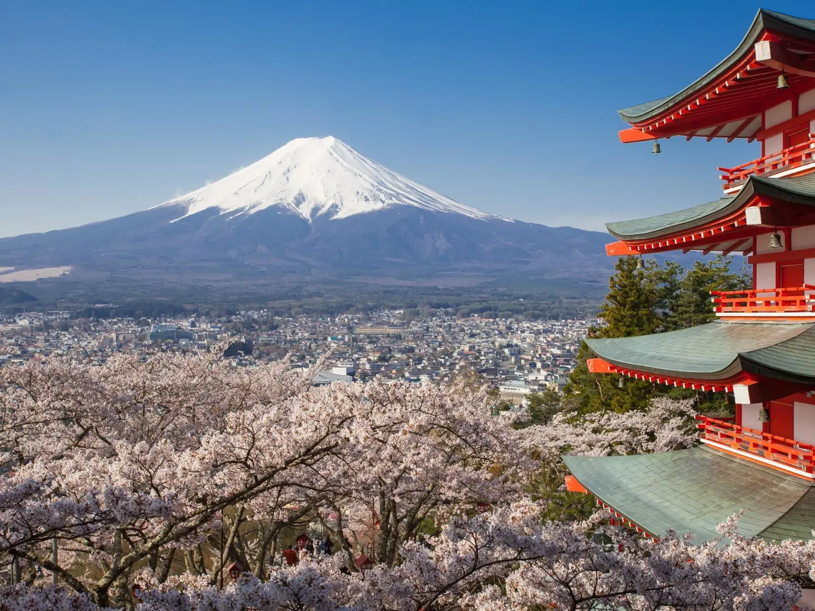 Fudži je ikonou Japonska.