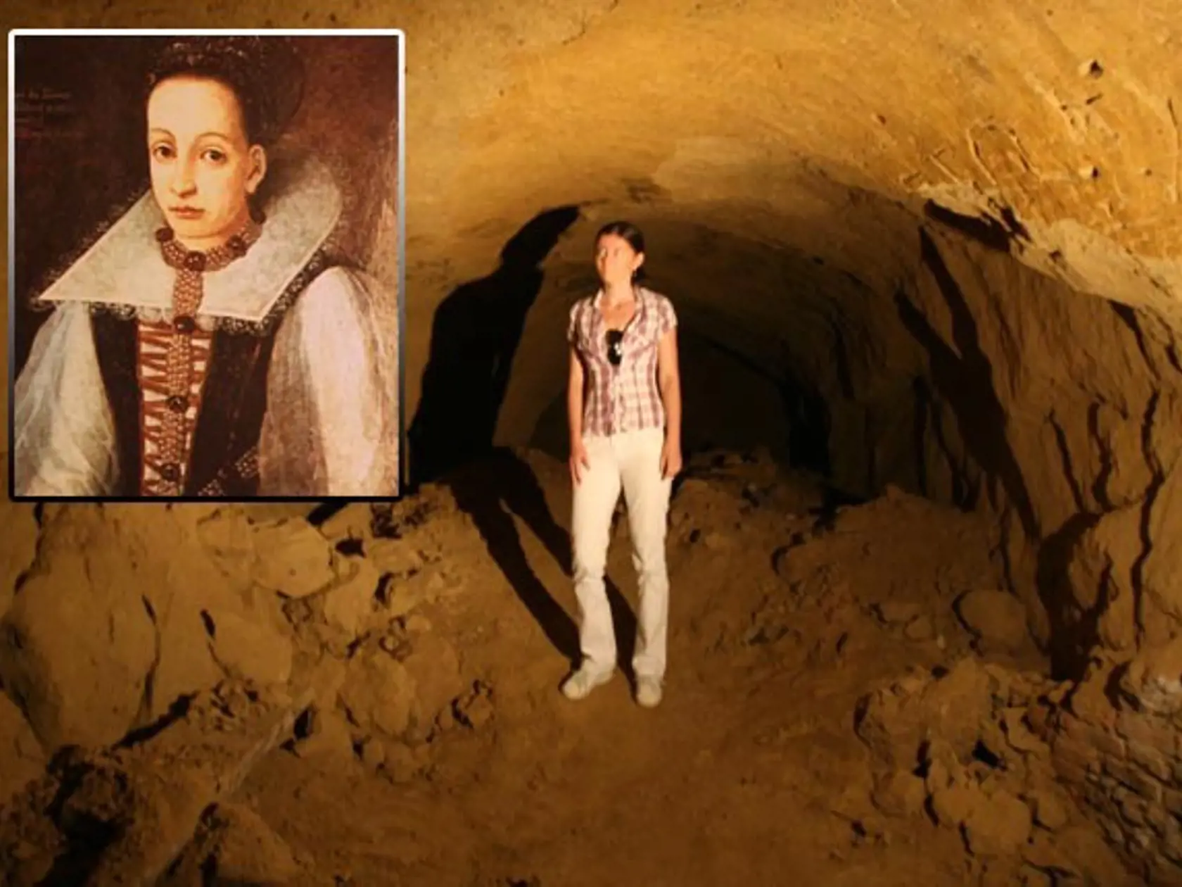 Simona (24): V podzemí zažila strašidelné mrazenie. Vľavo obraz grófky Báthory.