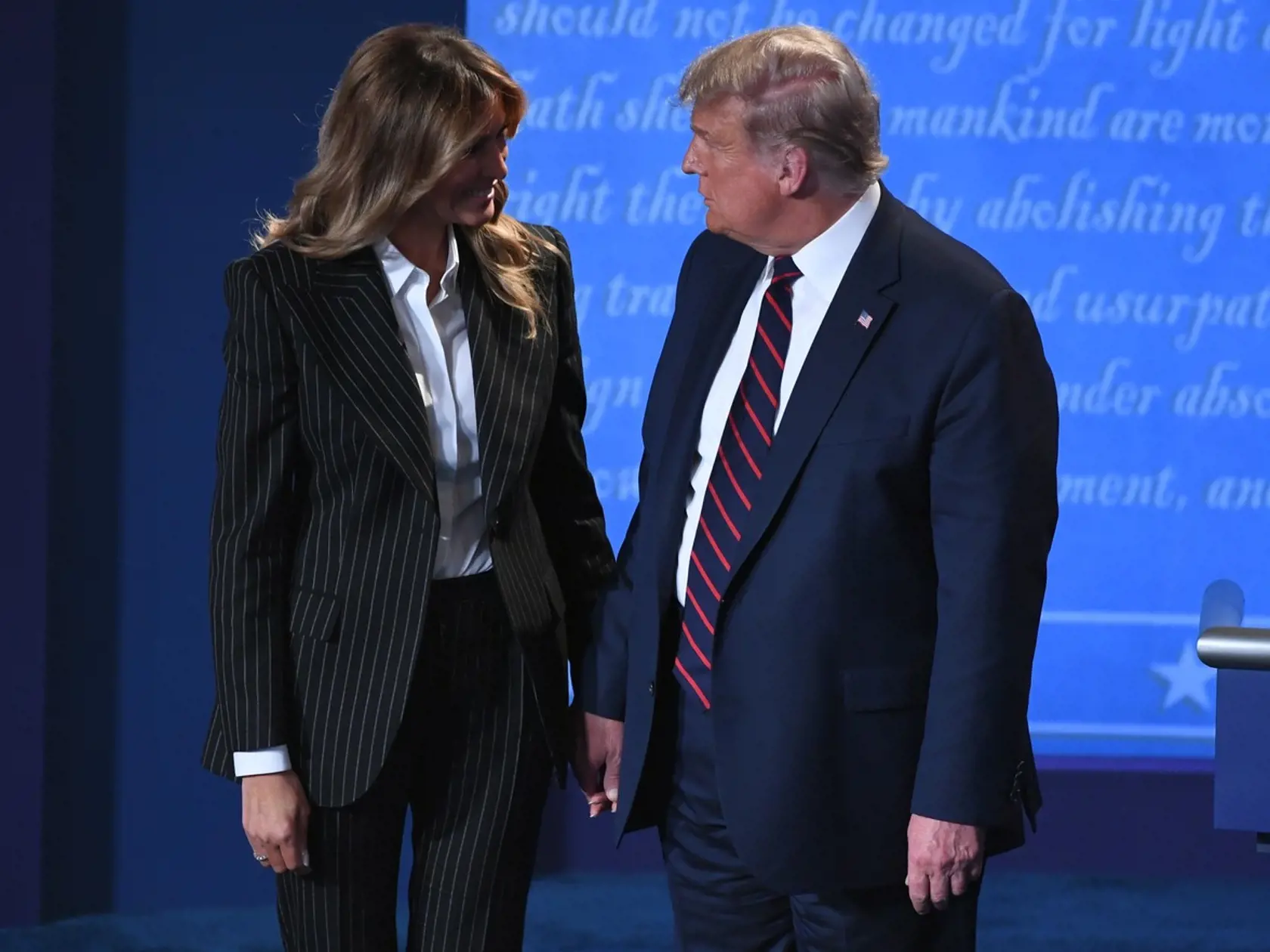 Melania Trump podporila svojho manžela Donalda.