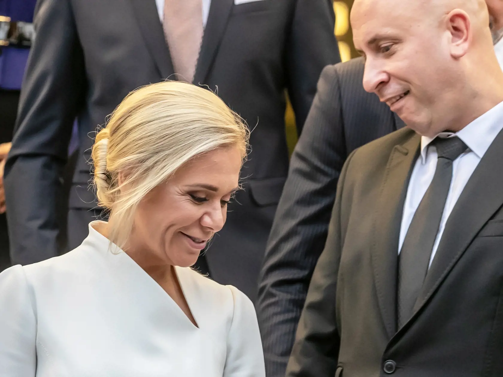 Na snímke fototermín 4. vlády Roberta Fica pred prvým zasadnutím vlády. 