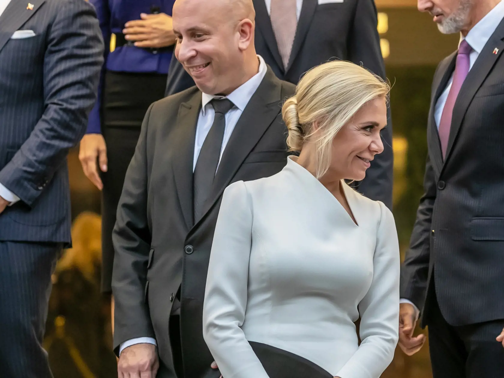 Na snímke fototermín 4. vlády Roberta Fica pred prvým zasadnutím vlády. 