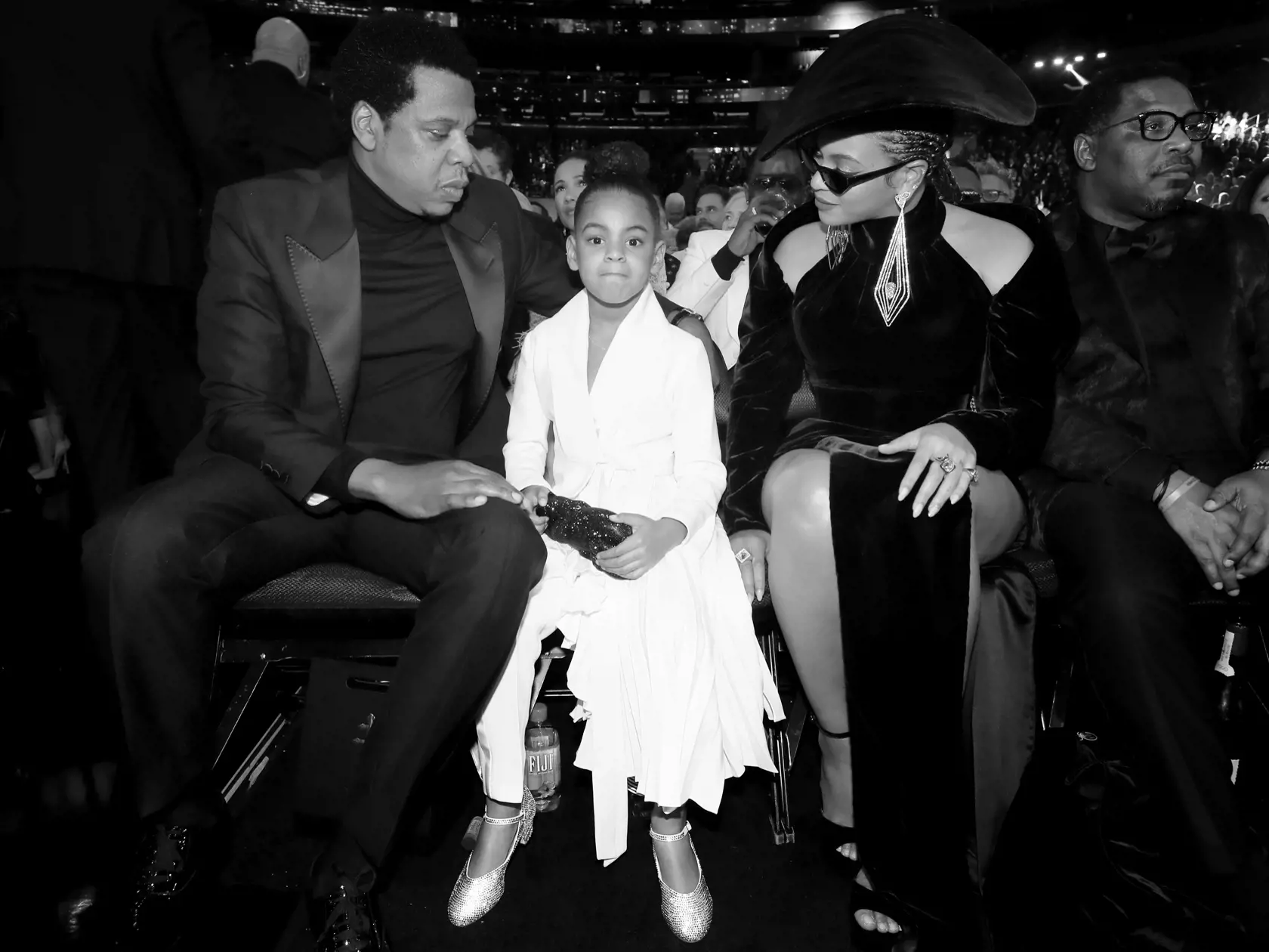Jay Z, Blue Ivy Carter and Beyoncé Knowles