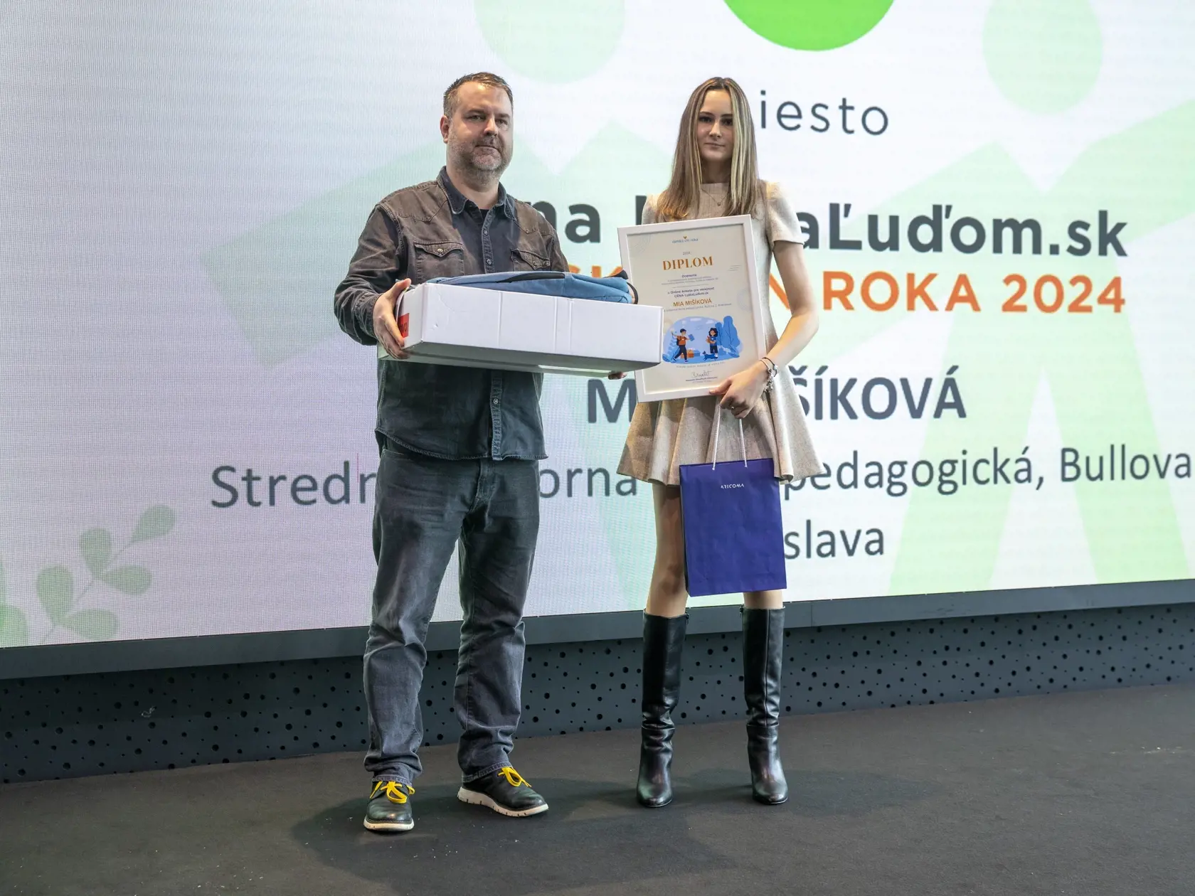 Ocenená Mia Mišíková za Detský čin roka 2024 v kategórii Ľudia ľuďom.