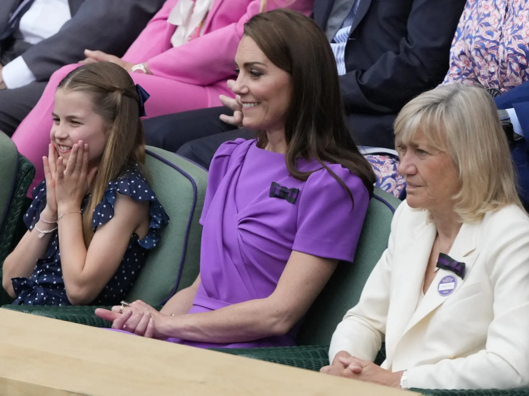 Kate na Wimbledone. Usmievala sa, no bolo vidieť, že pochudla.