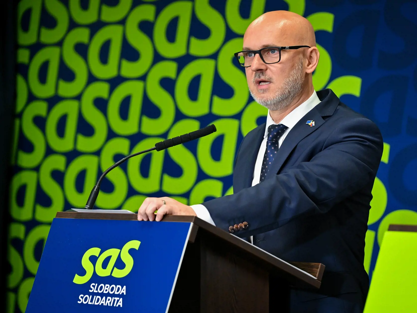 Predseda strany Sloboda a Solidarita (SaS) Branislav Gröhling