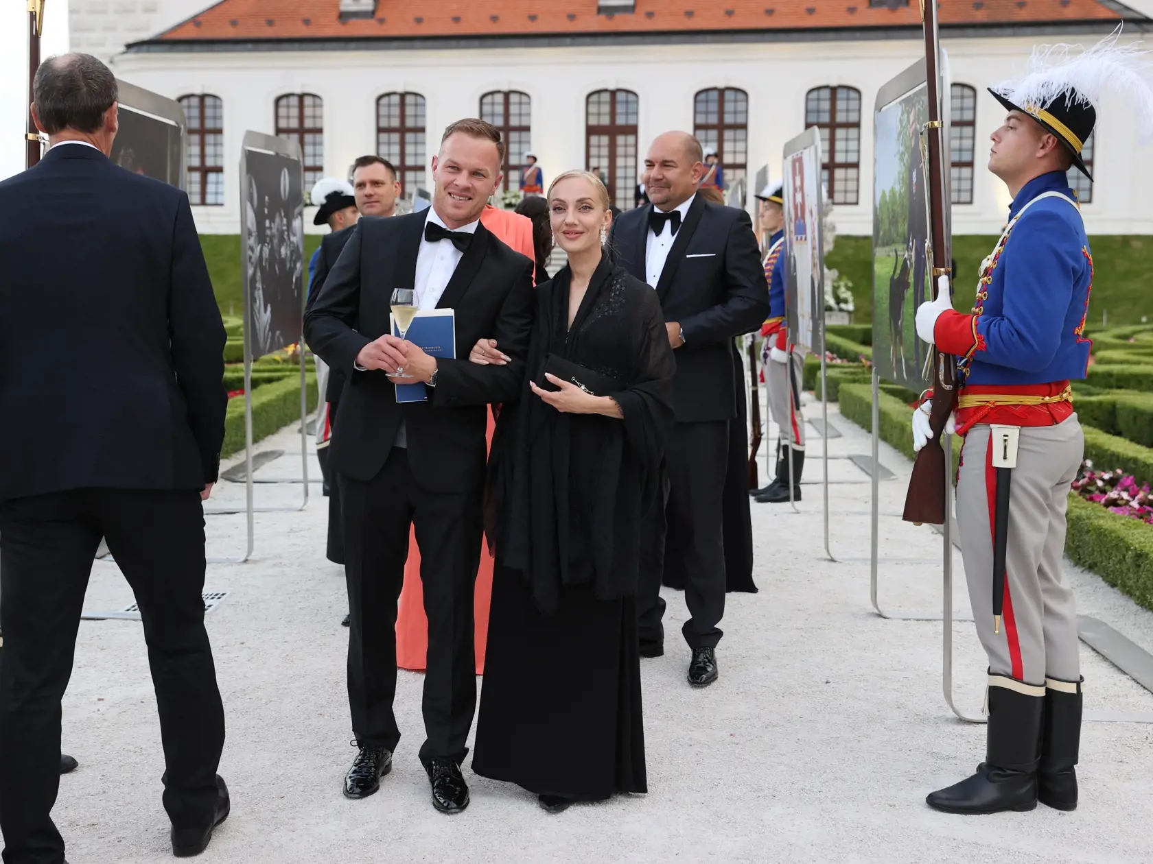 Slávnostná recepcia prezidenta SR Petra Pellegriniho na Bratislavskom hrade.