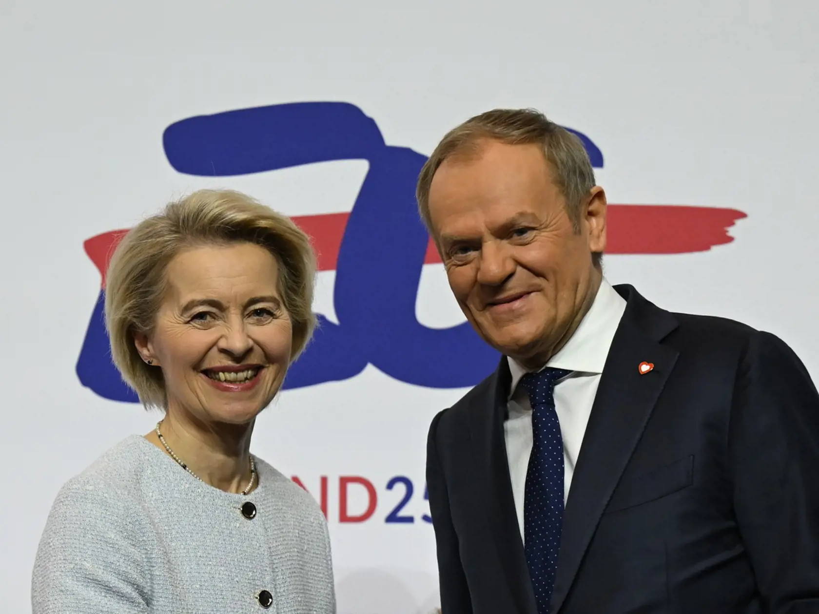 Ursula von der Leyenová a Donald Tusk