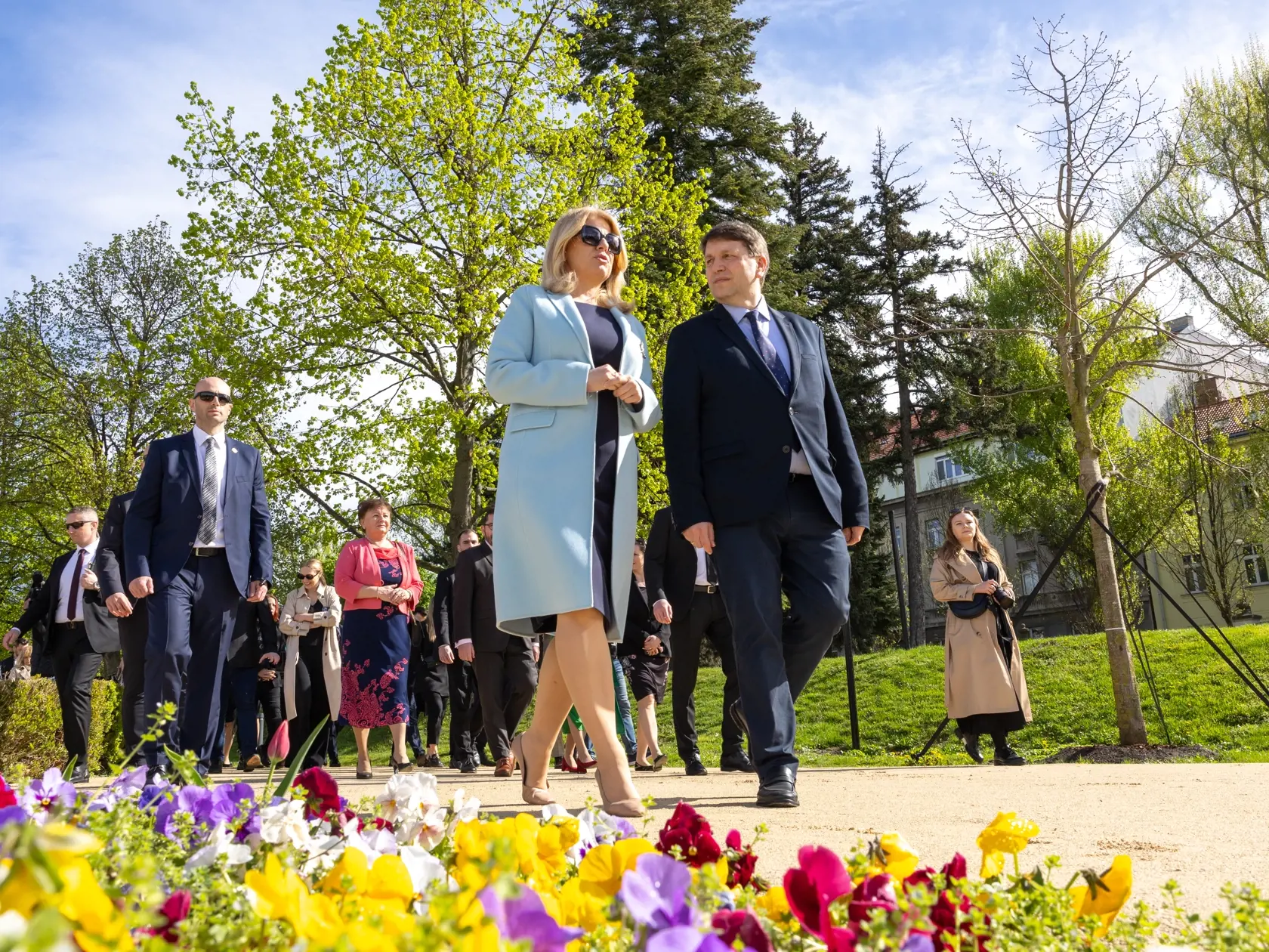 Prezidentka Slovenskej republiky Zuzana Čaputová otvorila za prítomnosti pozvaných hostí Grasalkovičovu záhradu po revitalizácii.